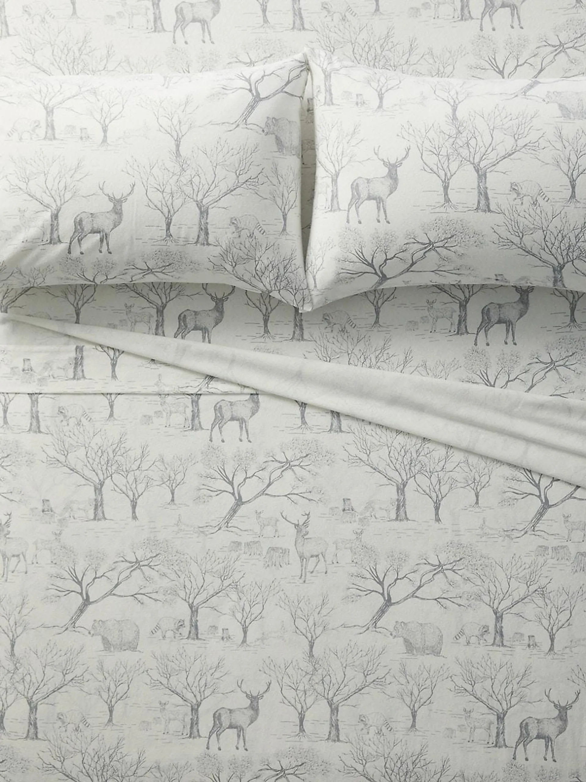 Printed Cotton Flannel Sheet Set