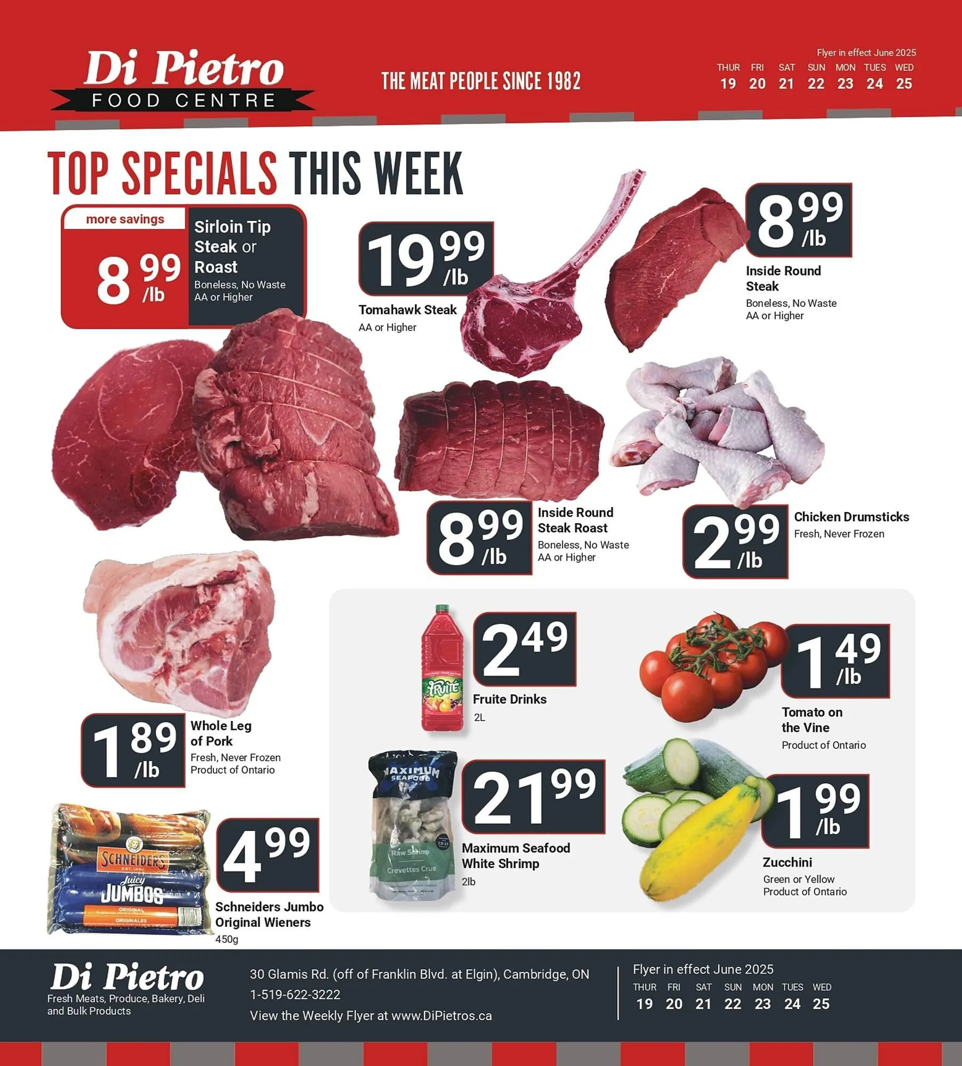 Di Pietro flyer from June 19 to June 25 2025 - flyer page 1