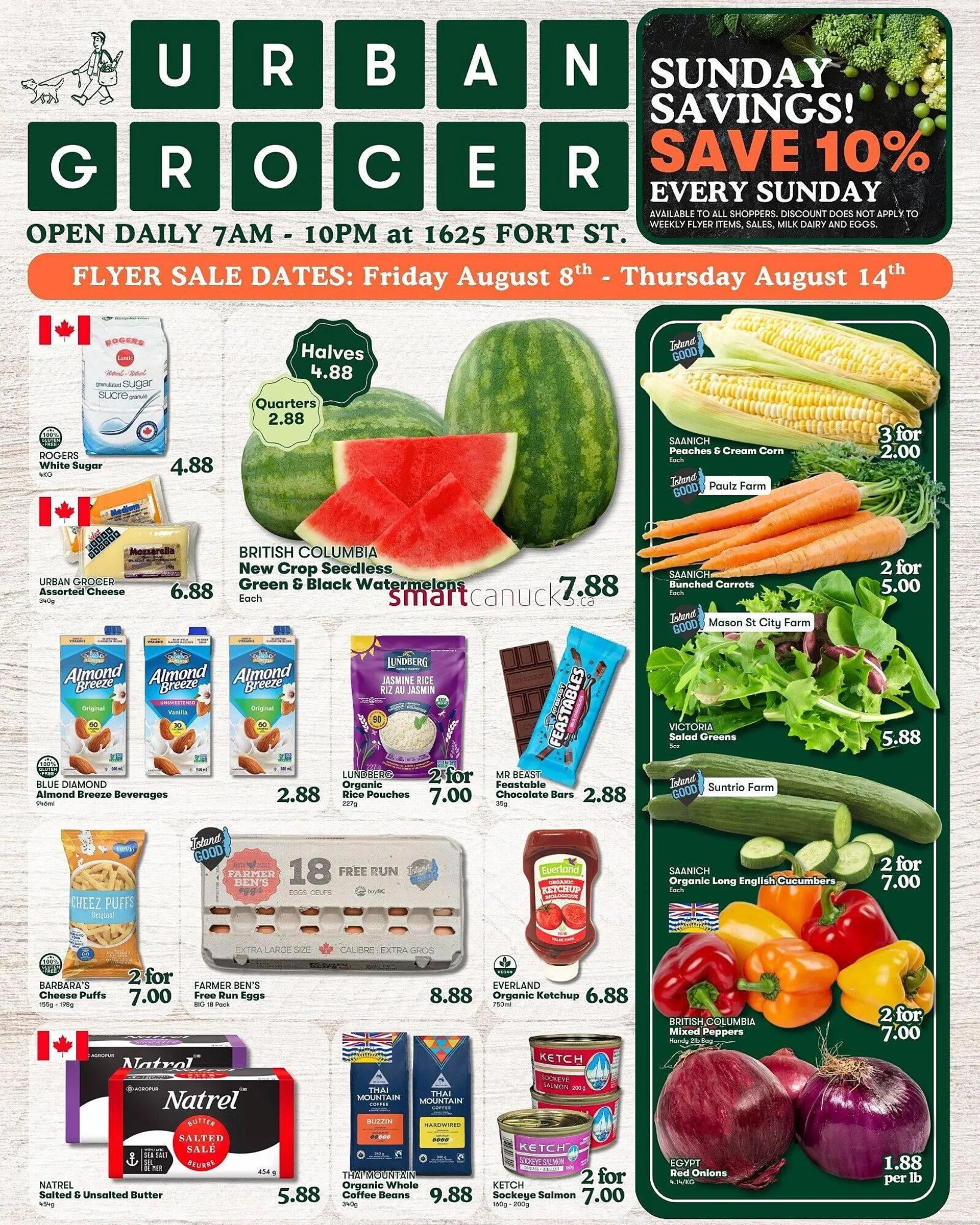 Urban Grocer flyer from August 8 to August 14 2025 - flyer page 1