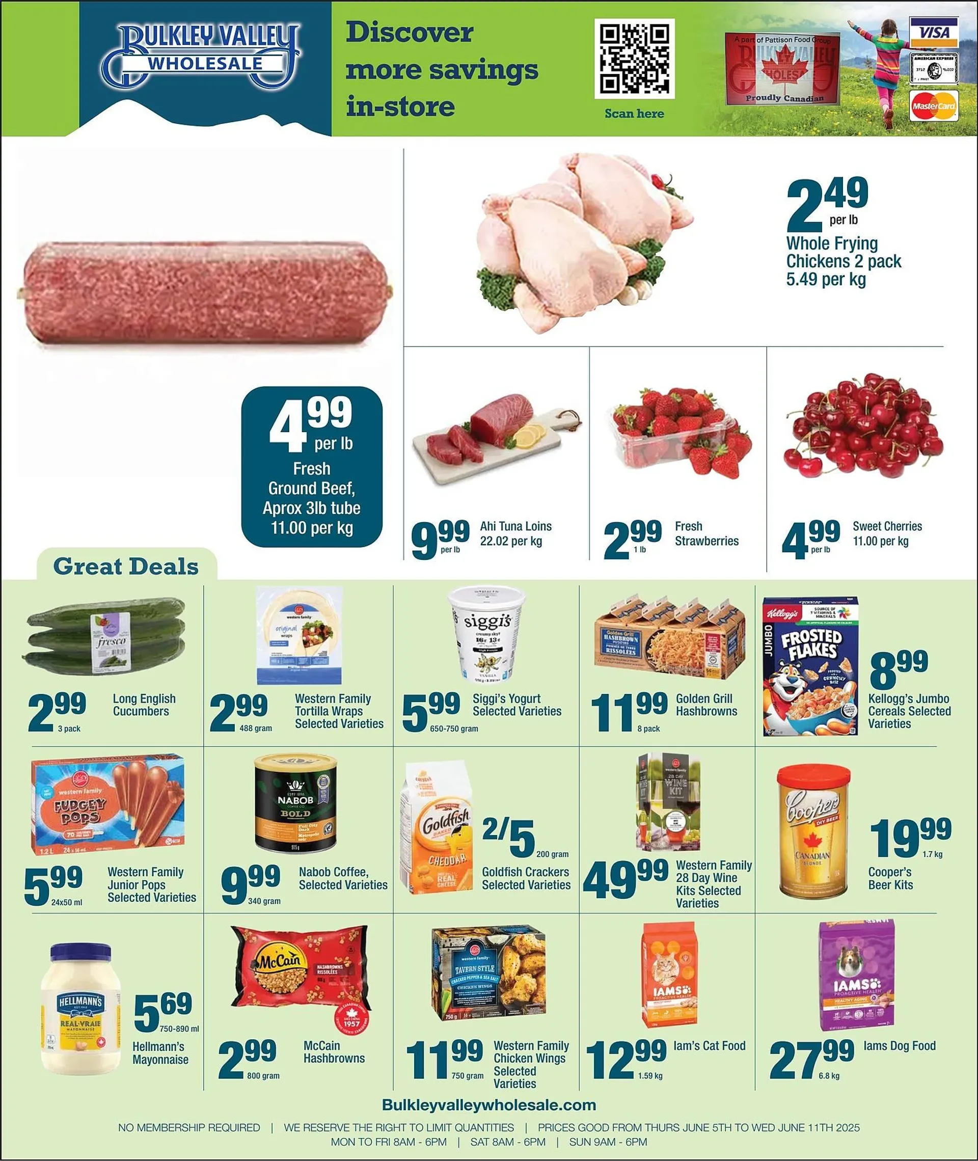 Bulkley Valley Wholesale flyer from June 5 to June 11 2025 - flyer page 1