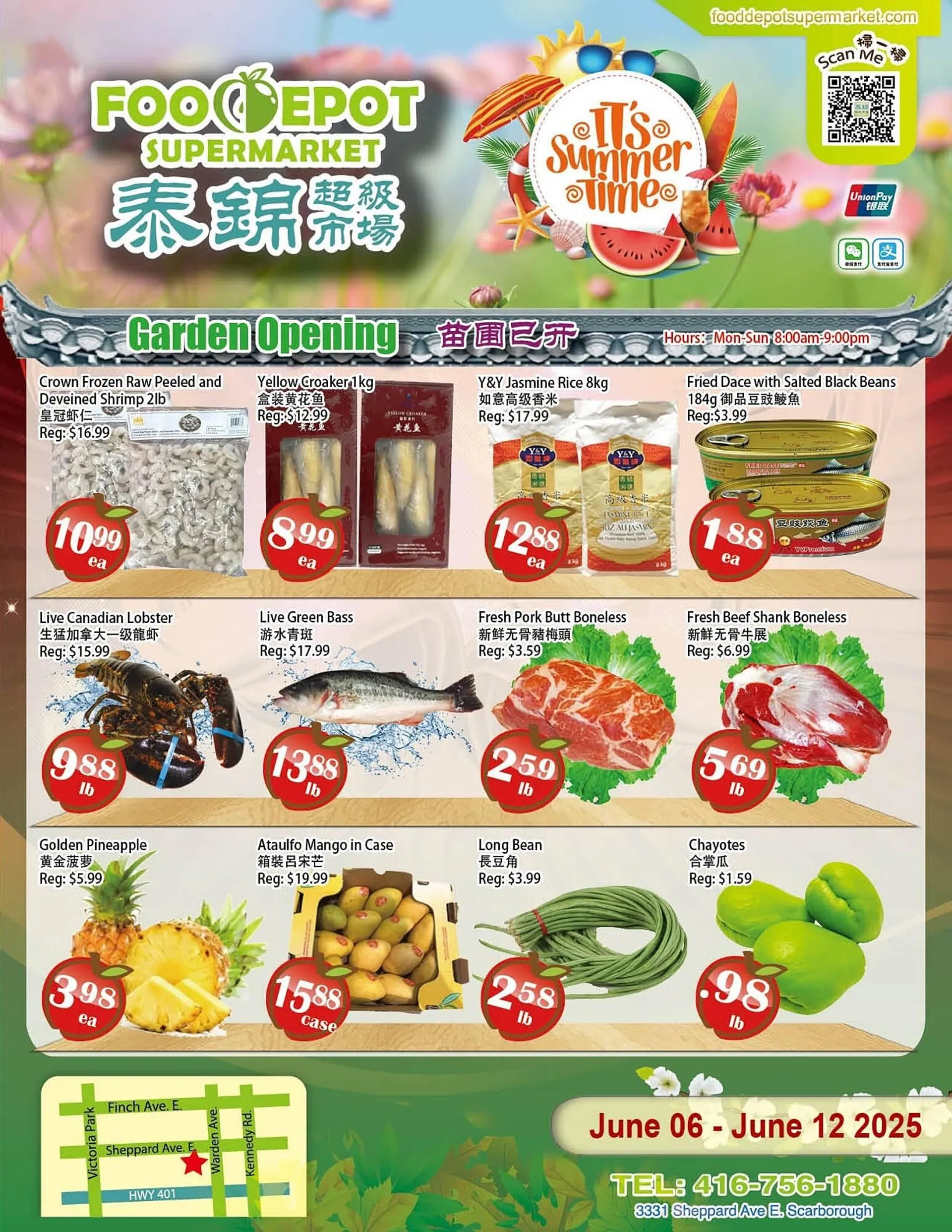 Food Depot Supermarket flyer from June 6 to June 12 2025 - flyer page 1