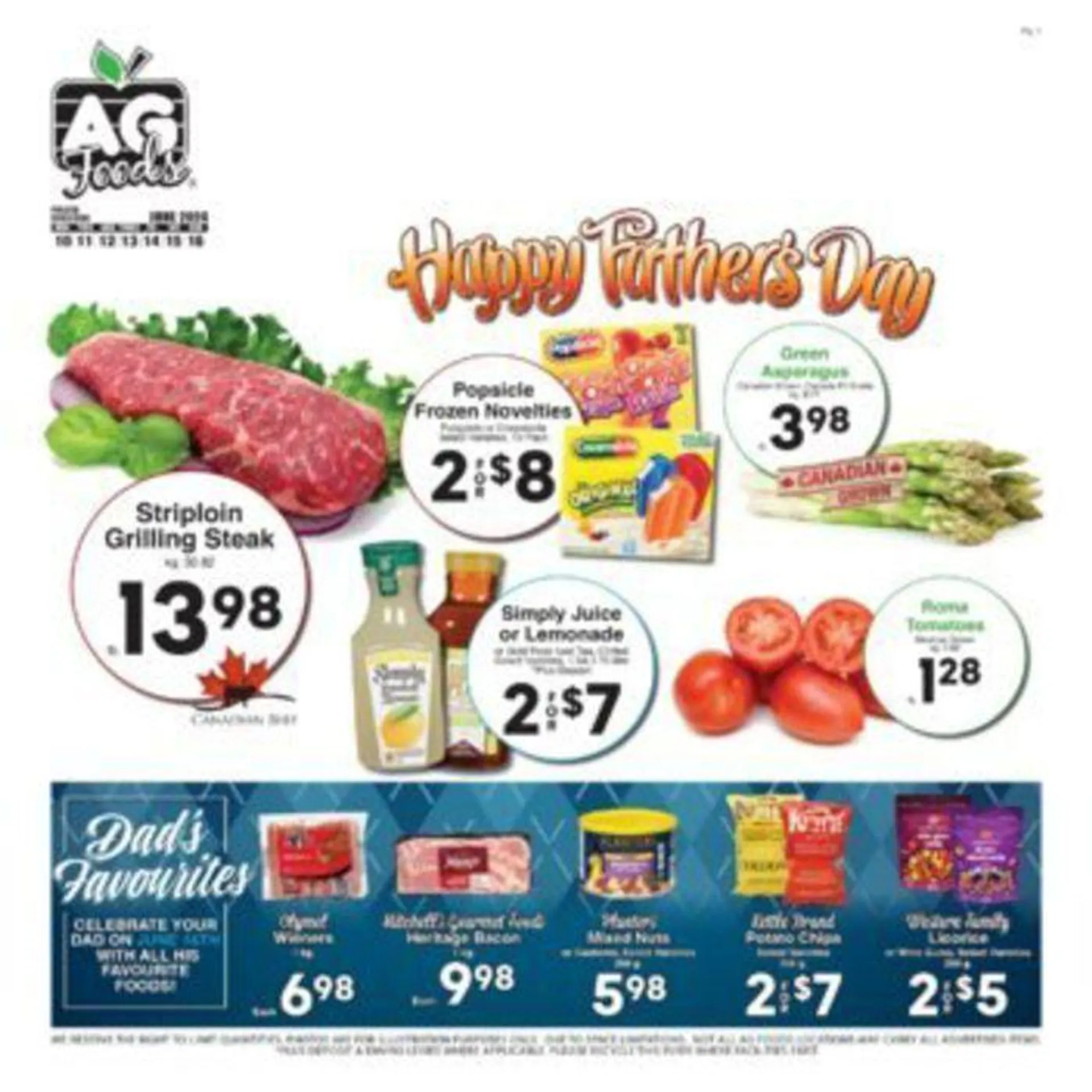 AG Foods weekly flyer from June 11 to June 25 2024 - flyer page 1