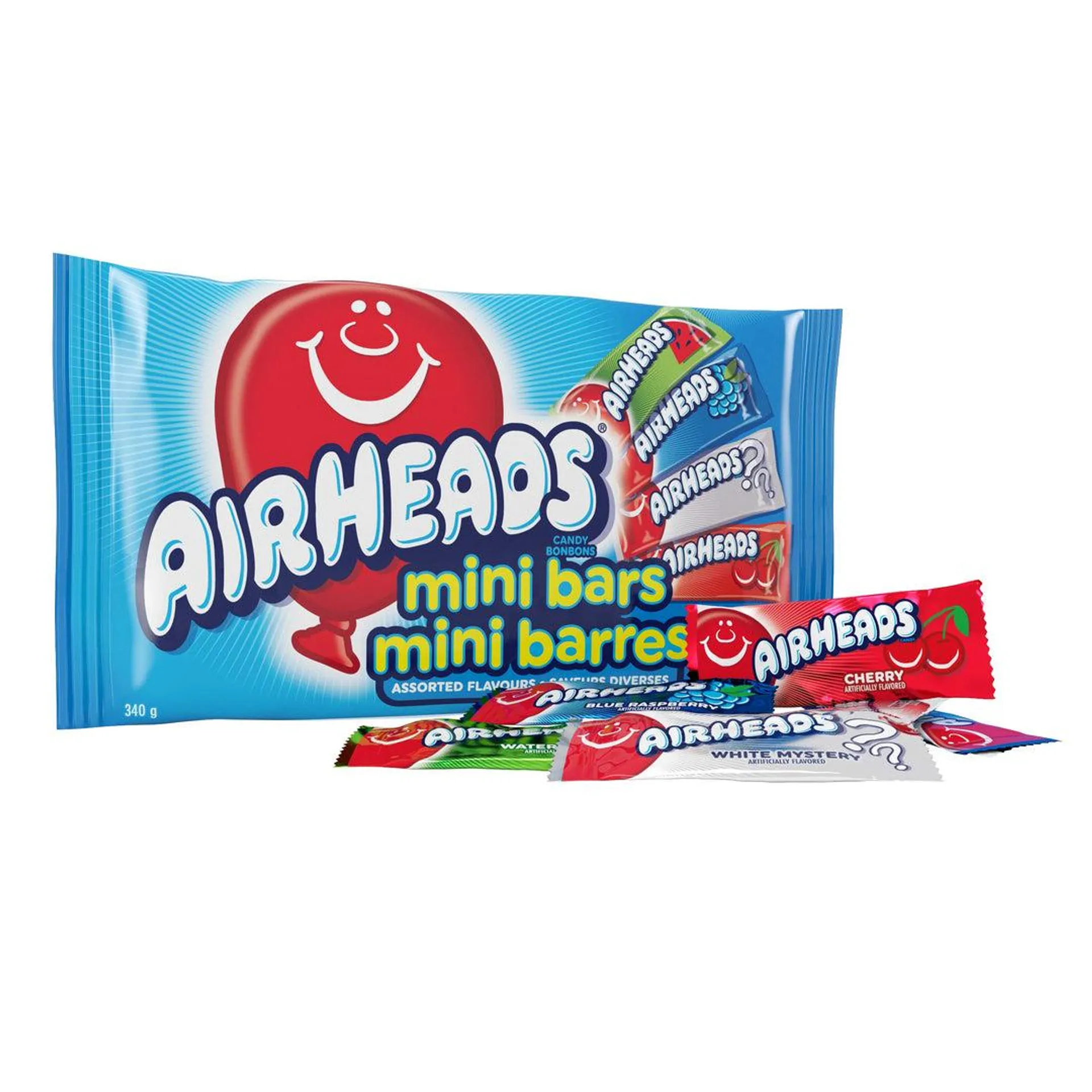 AirHeads Mini Bars - Assorted Flavors 340g