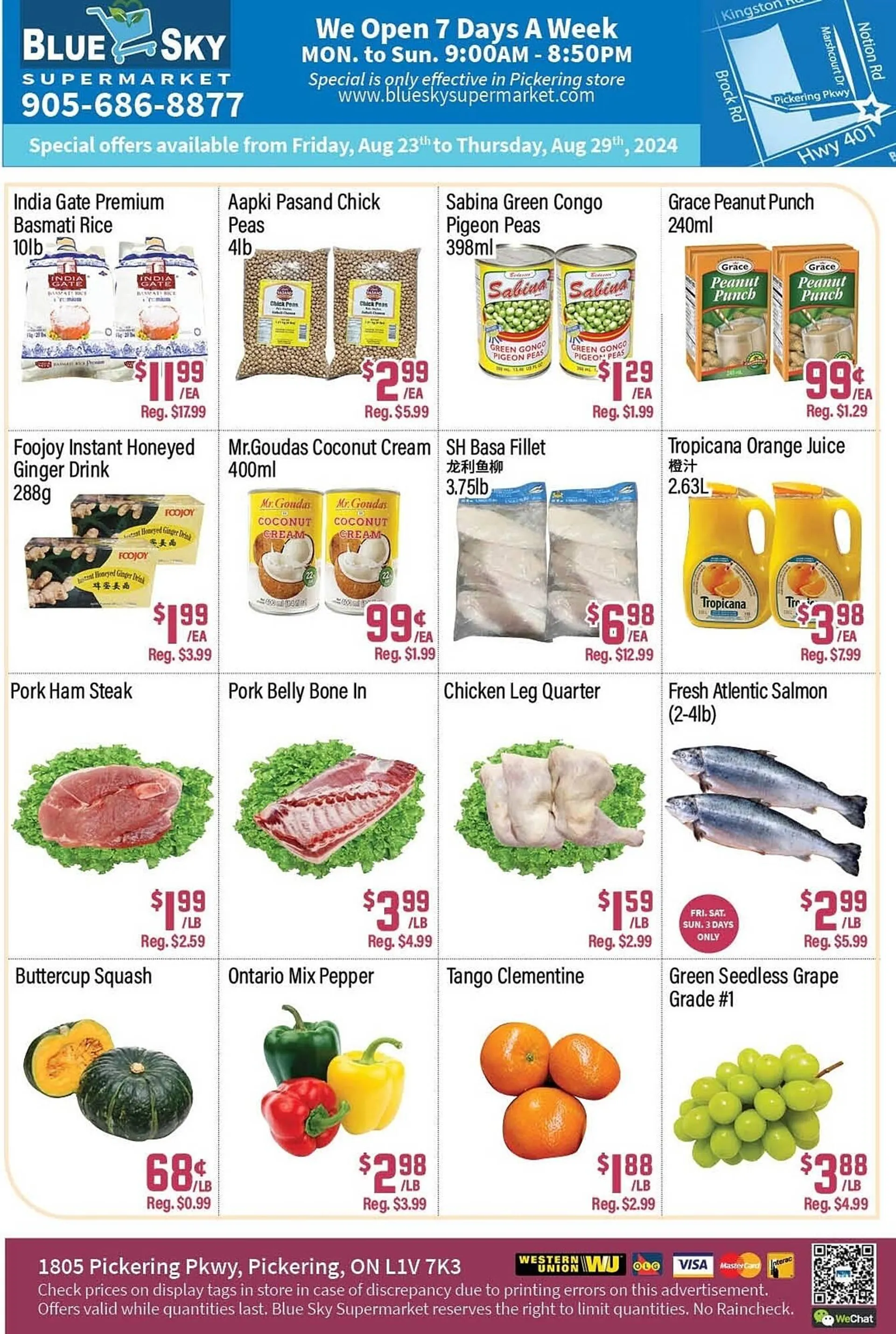 Blue Sky Supermarket flyer - 1