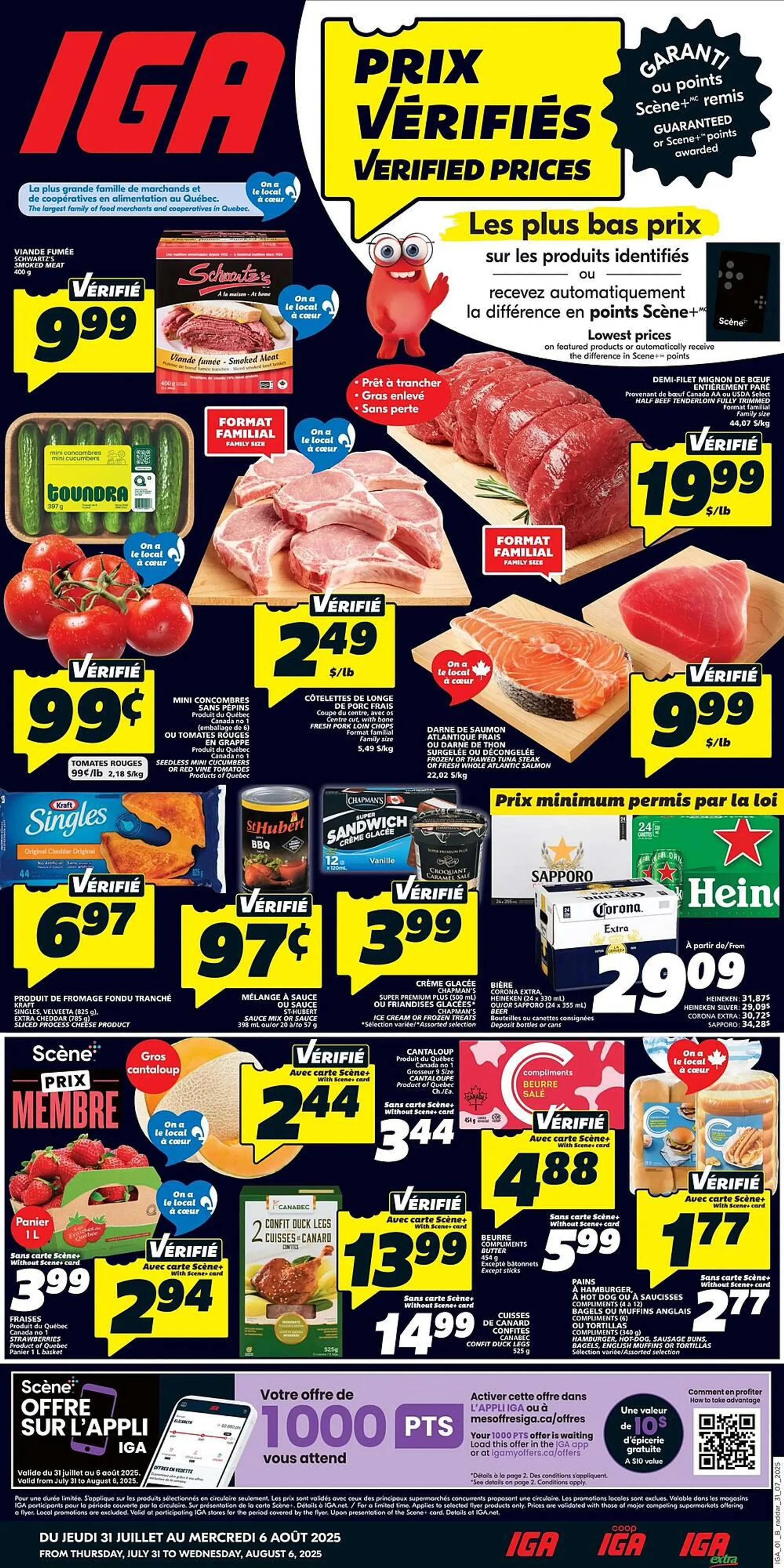 IGA flyer from July 31 to August 6 2025 - flyer page 1