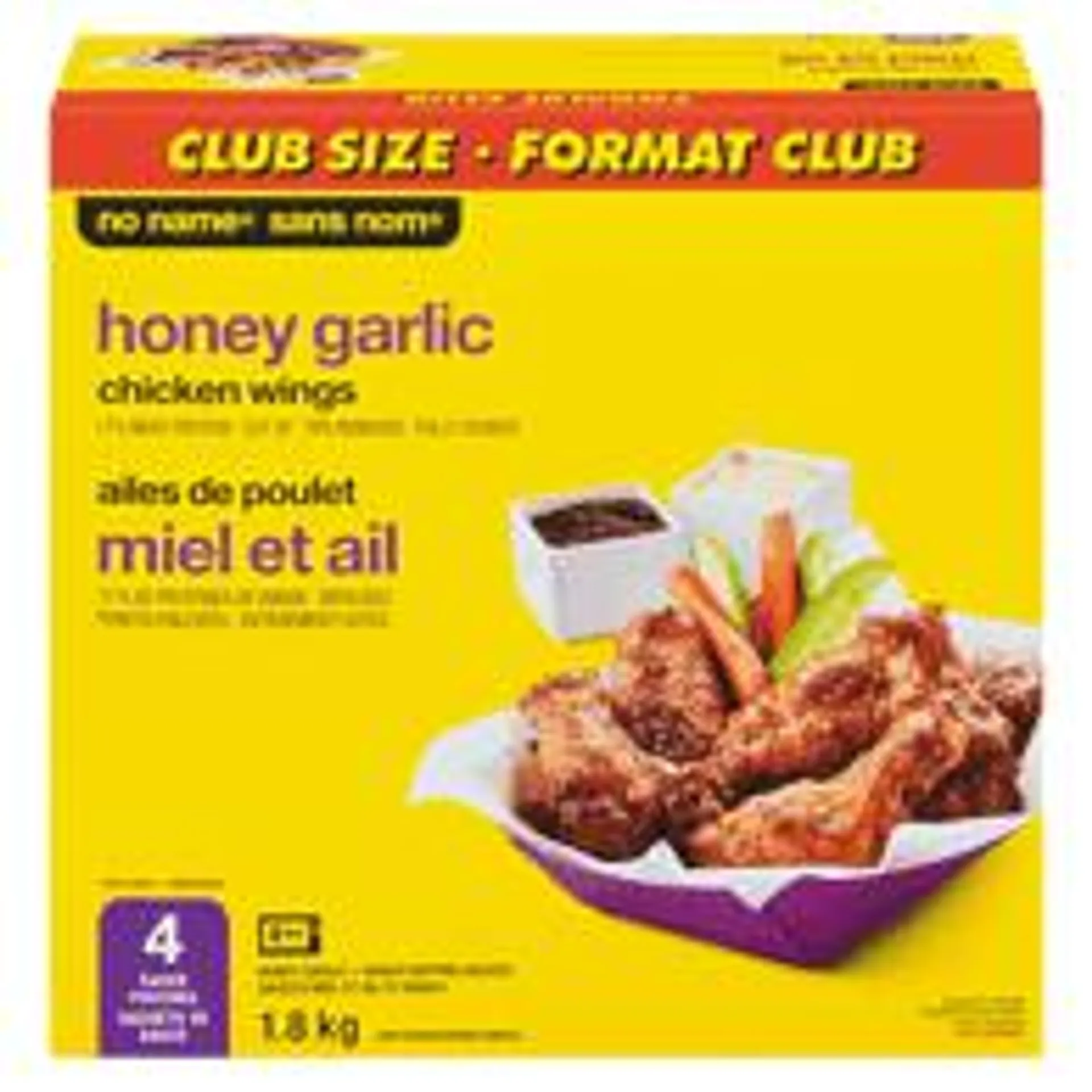 Honey Garlic Chicken Wings, Club Pack
