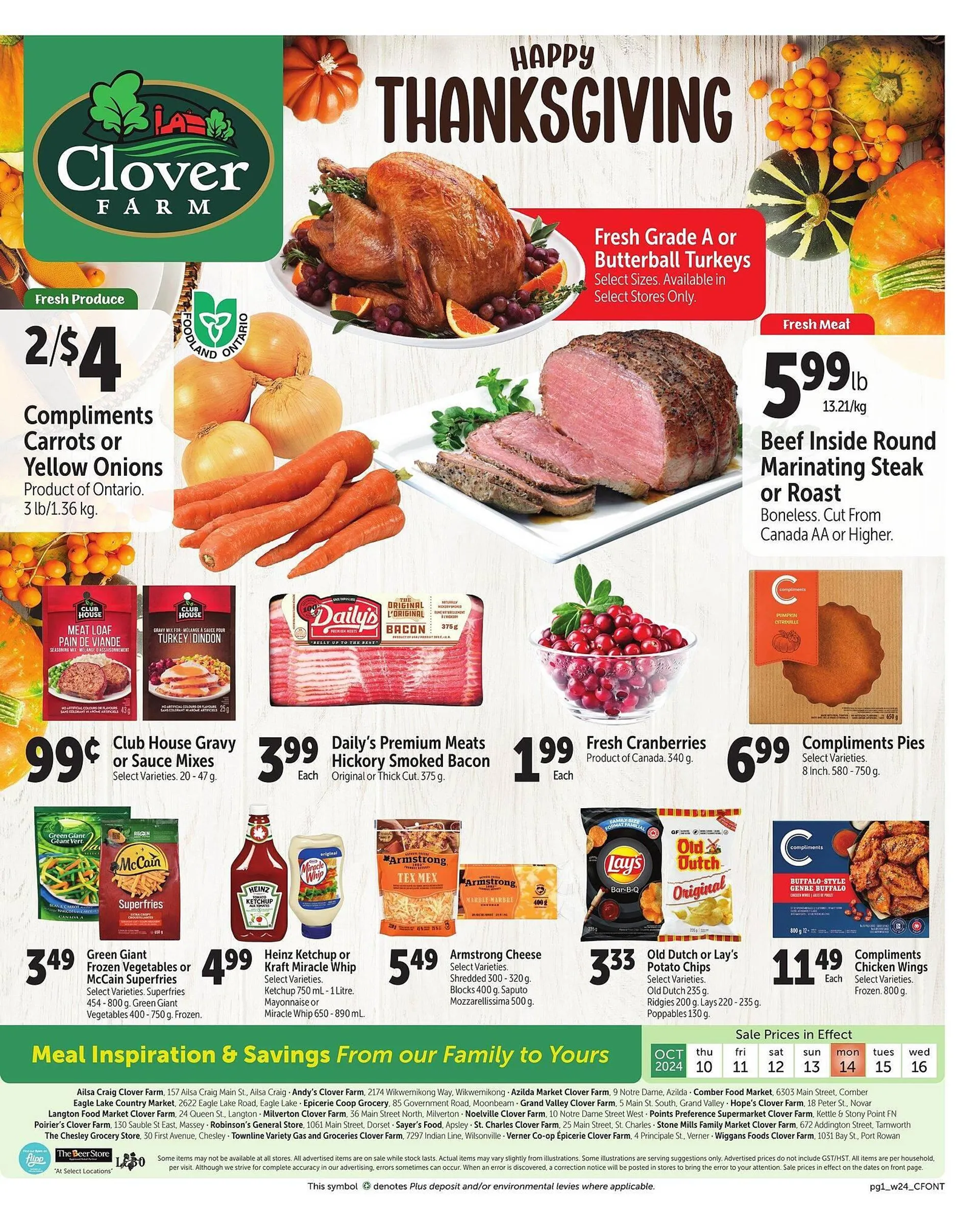 Clover Farm flyer - 1