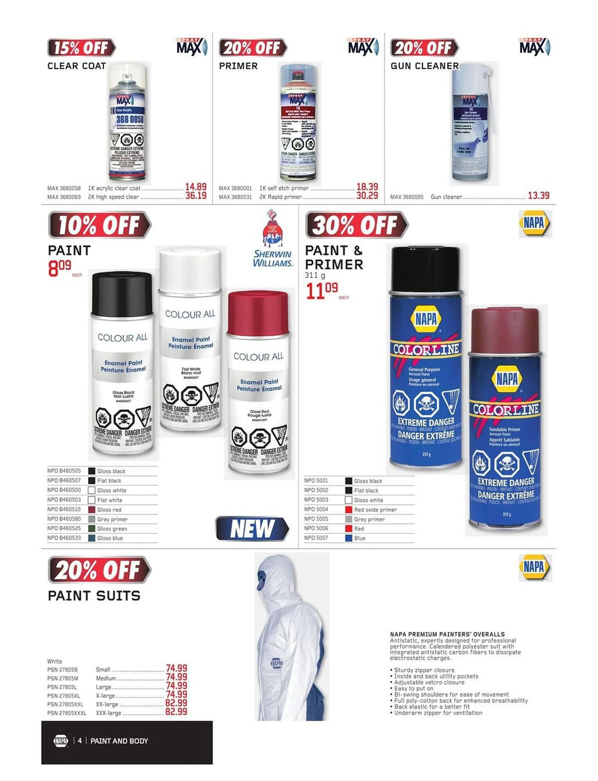 NAPA Auto Parts flyer from November 1 to December 31 2023 - flyer page 59