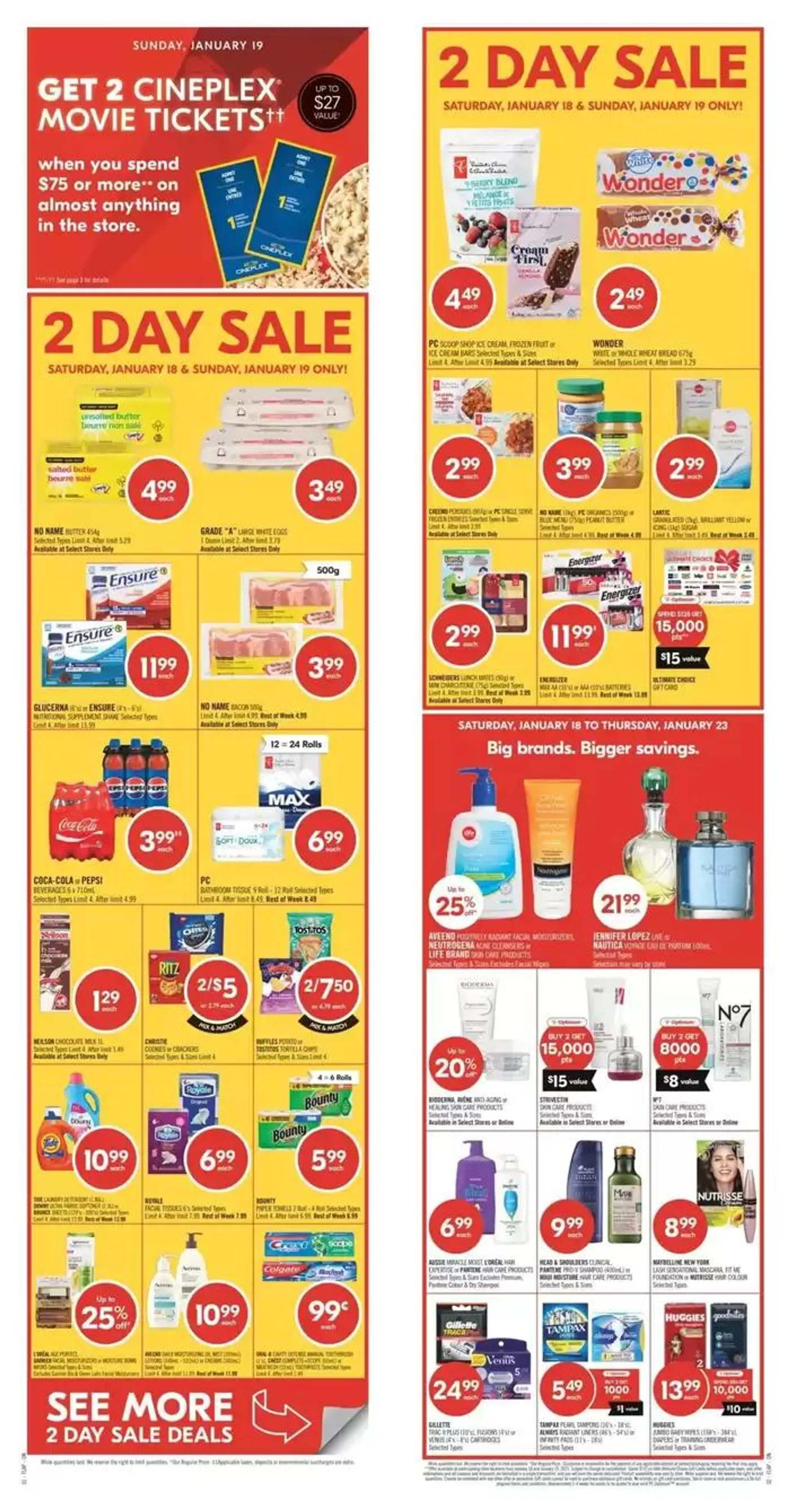 Current special promotions - 1