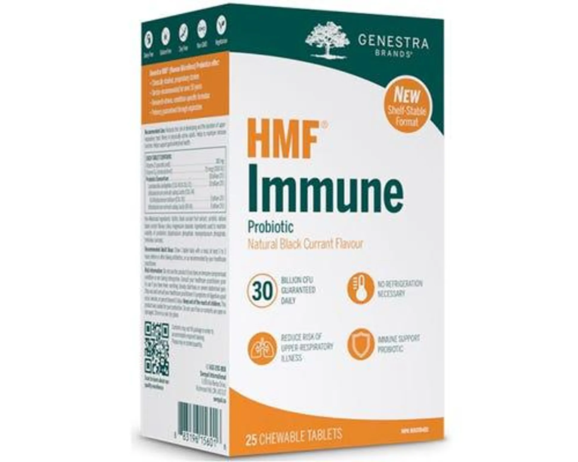 Genestra HMF Immune Probiotic Shelf Stable 25 Chewable Tablets