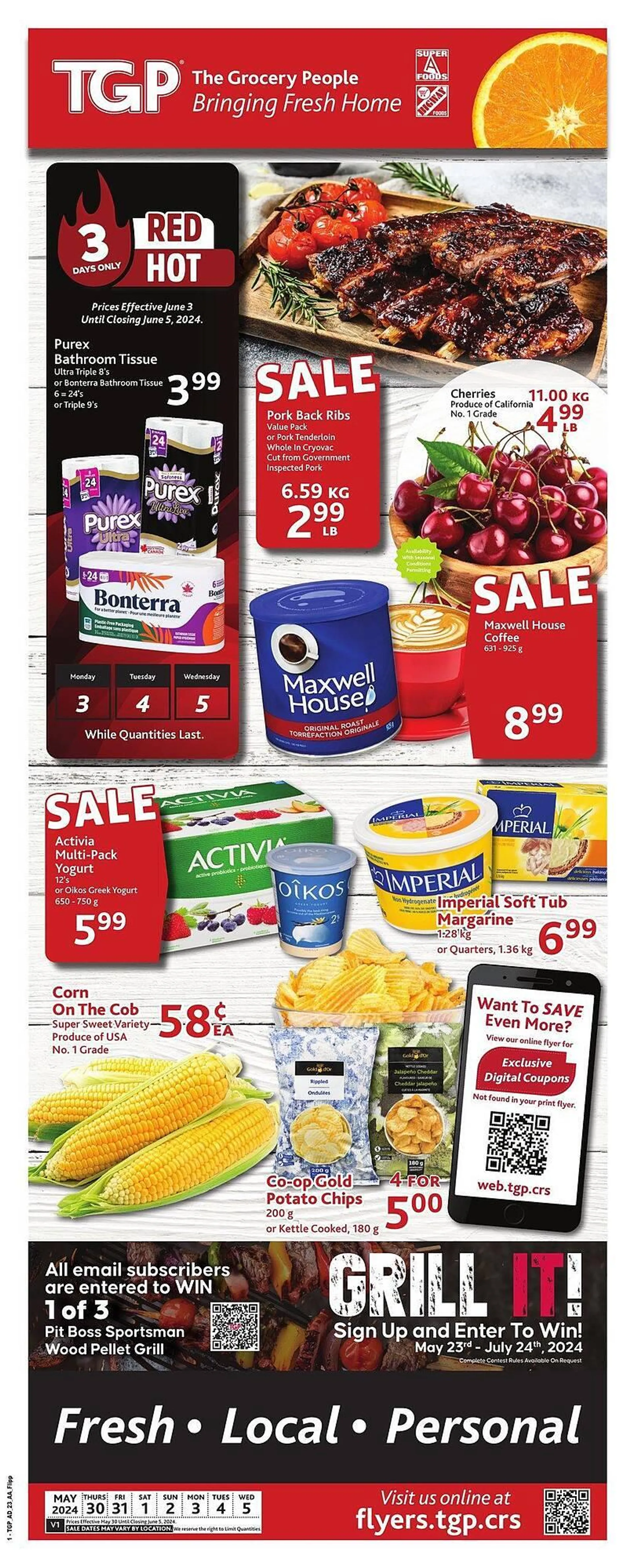 TGP The Grocery People flyer from May 30 to June 5 2024 - flyer page 1