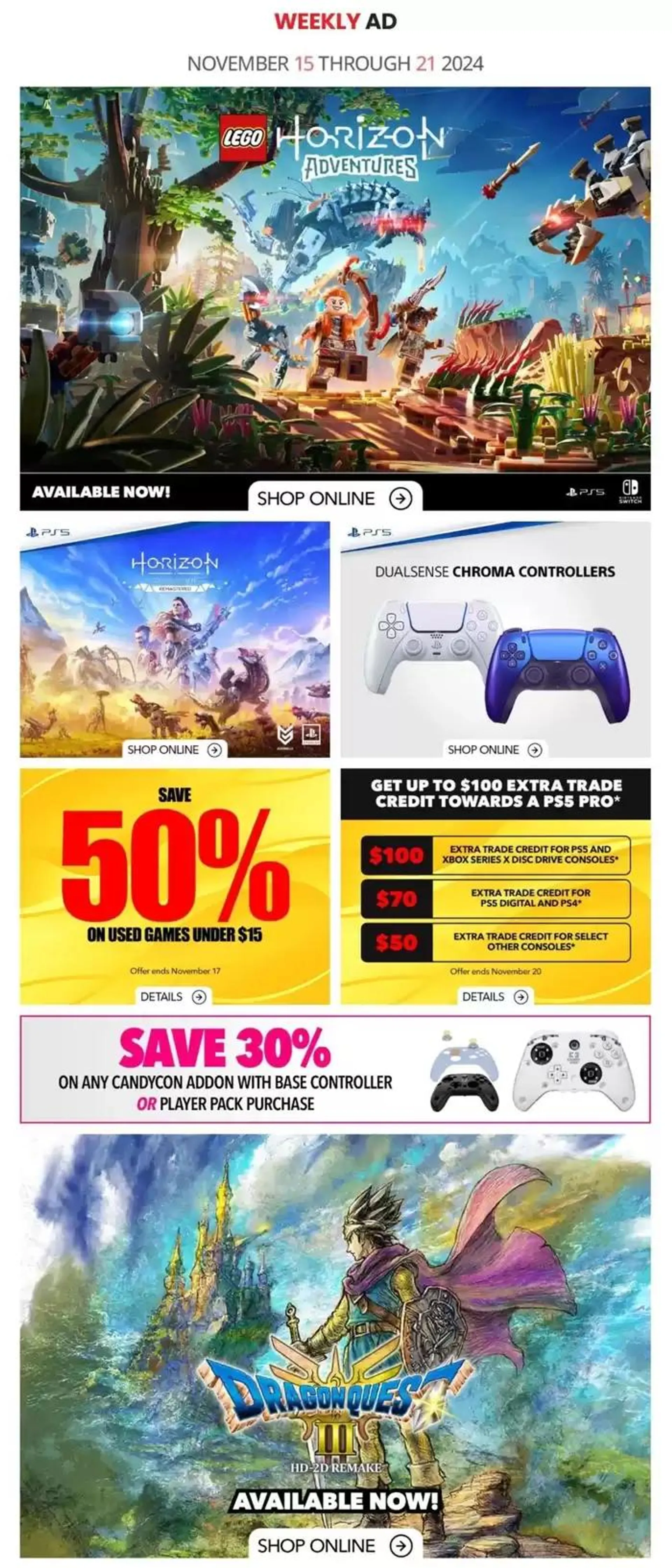 Game Stop Weekly ad - 1