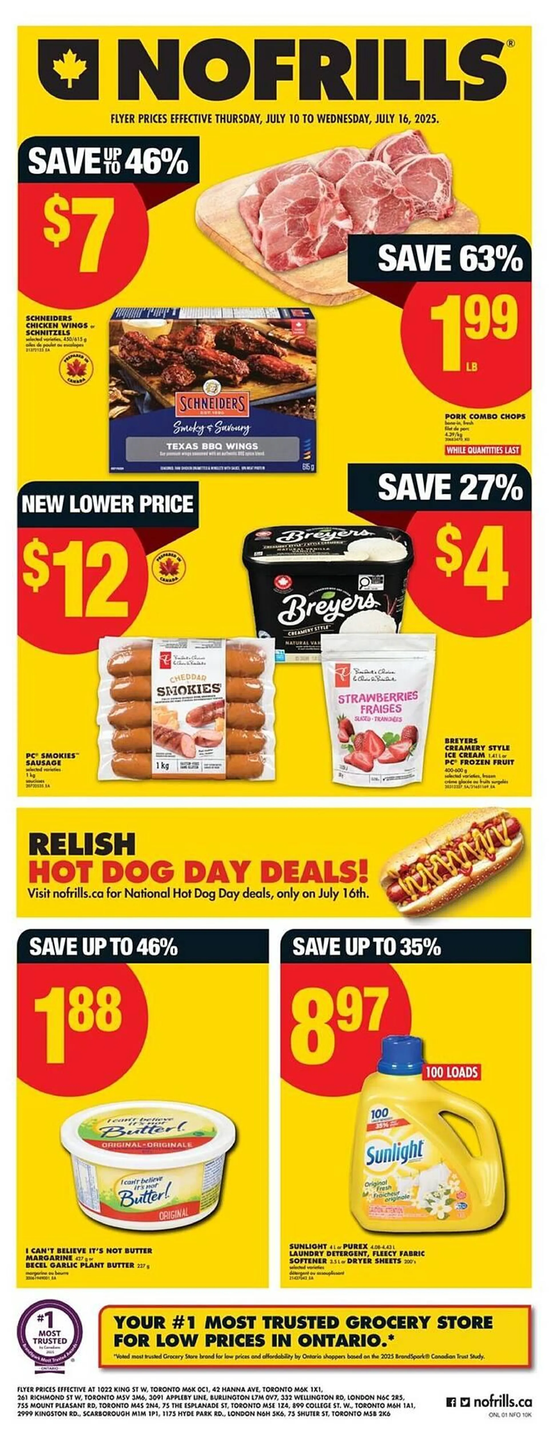 No Frills flyer from July 10 to July 16 2025 - flyer page 1