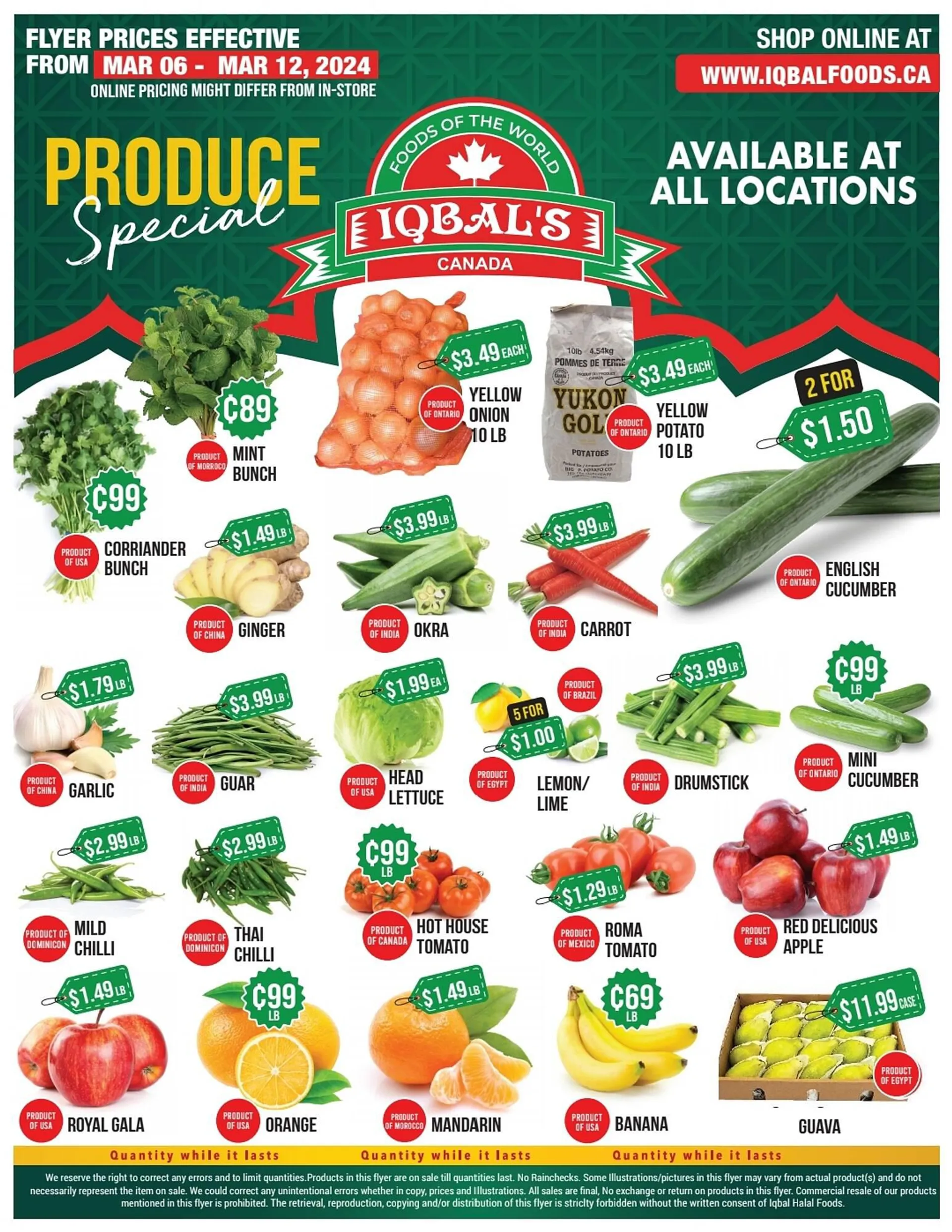 Iqbal Foods flyer from March 1 to April 12 2024 - flyer page 1