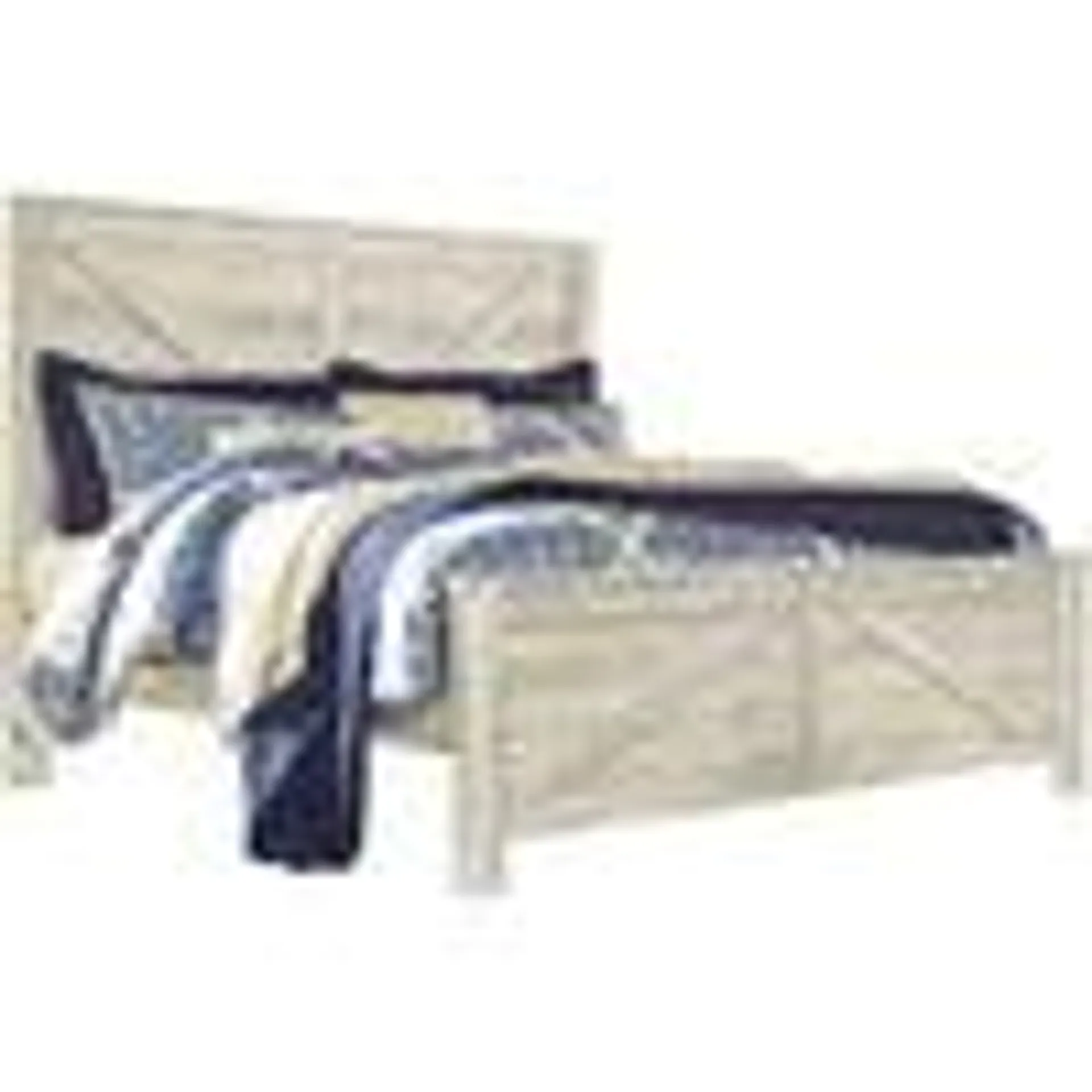 Bellaby 3 Piece King Panel Bed - White Wash