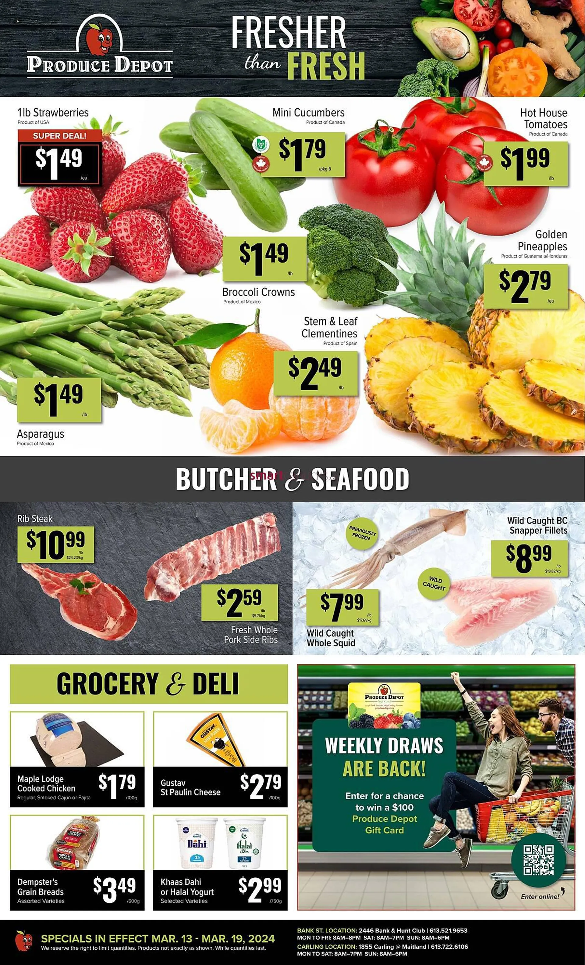 Produce Depot flyer from March 14 to March 27 2024 - flyer page 1