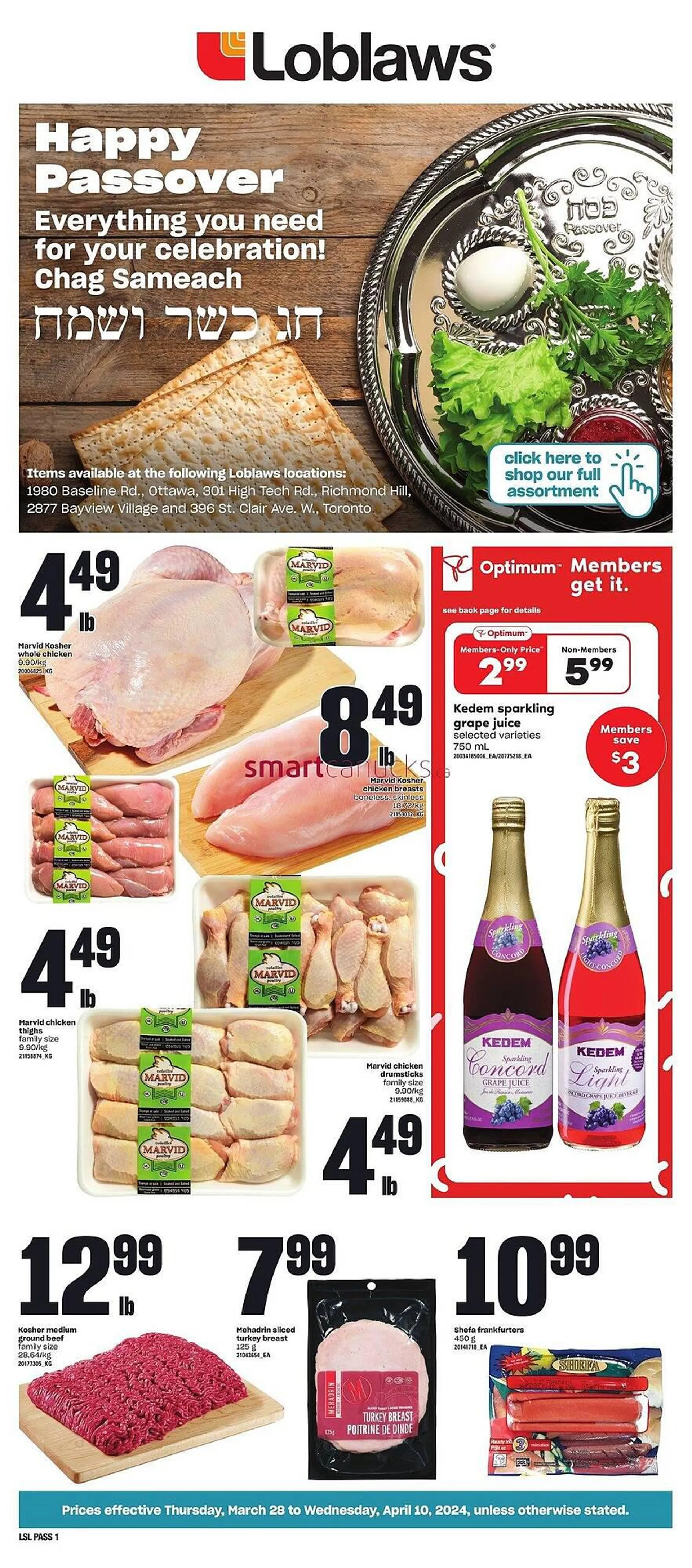 Loblaws flyer from March 27 to April 2 2024 - flyer page 1
