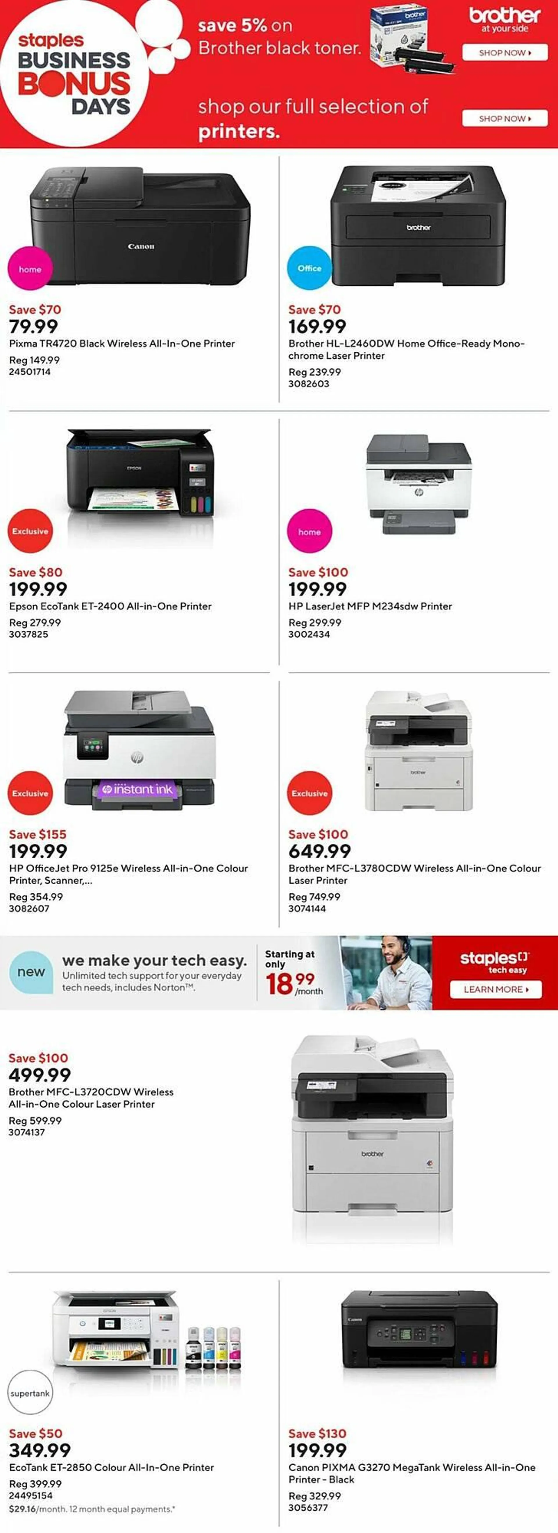 Staples flyer from October 17 to October 24 2024 - flyer page 2