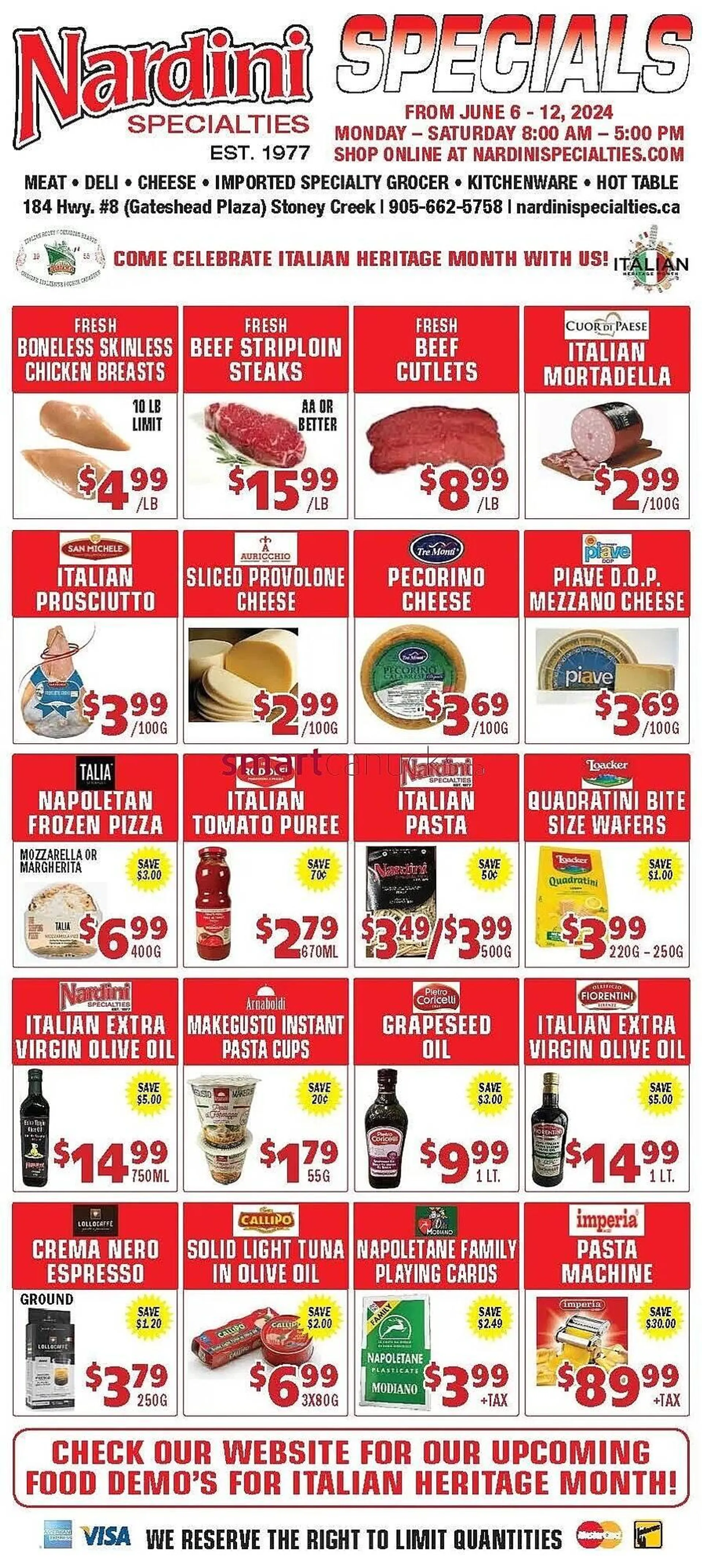 Nardini Specialties flyer - 1