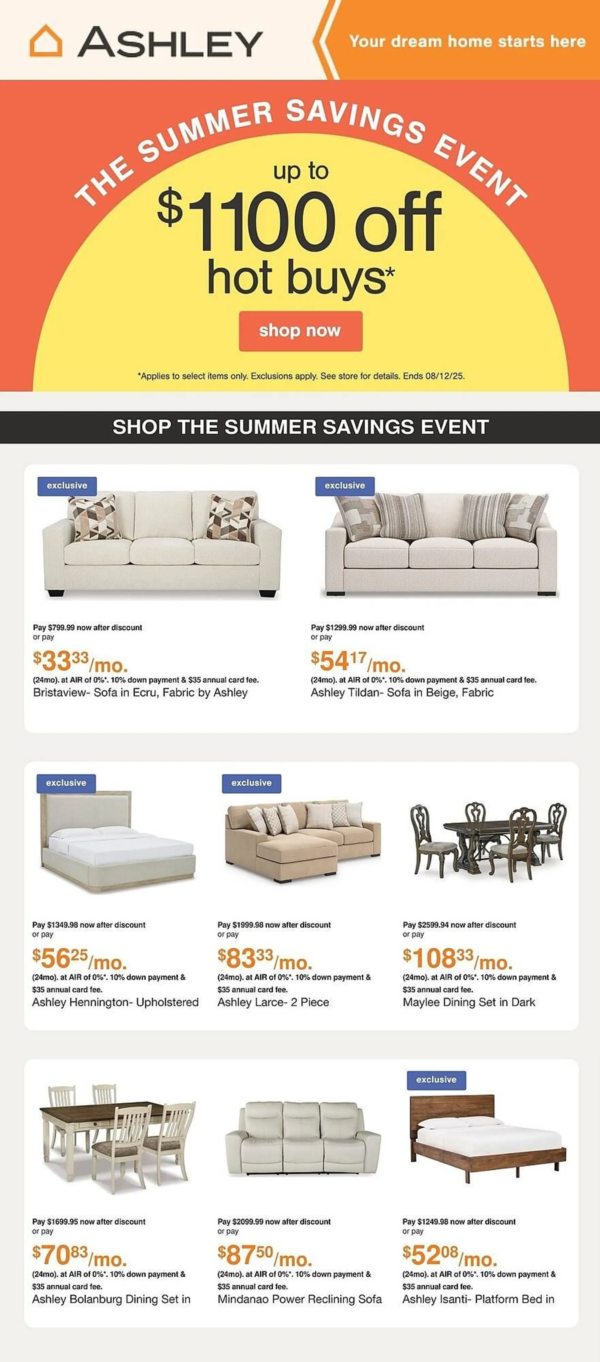 Ashley Furniture flyer - 1