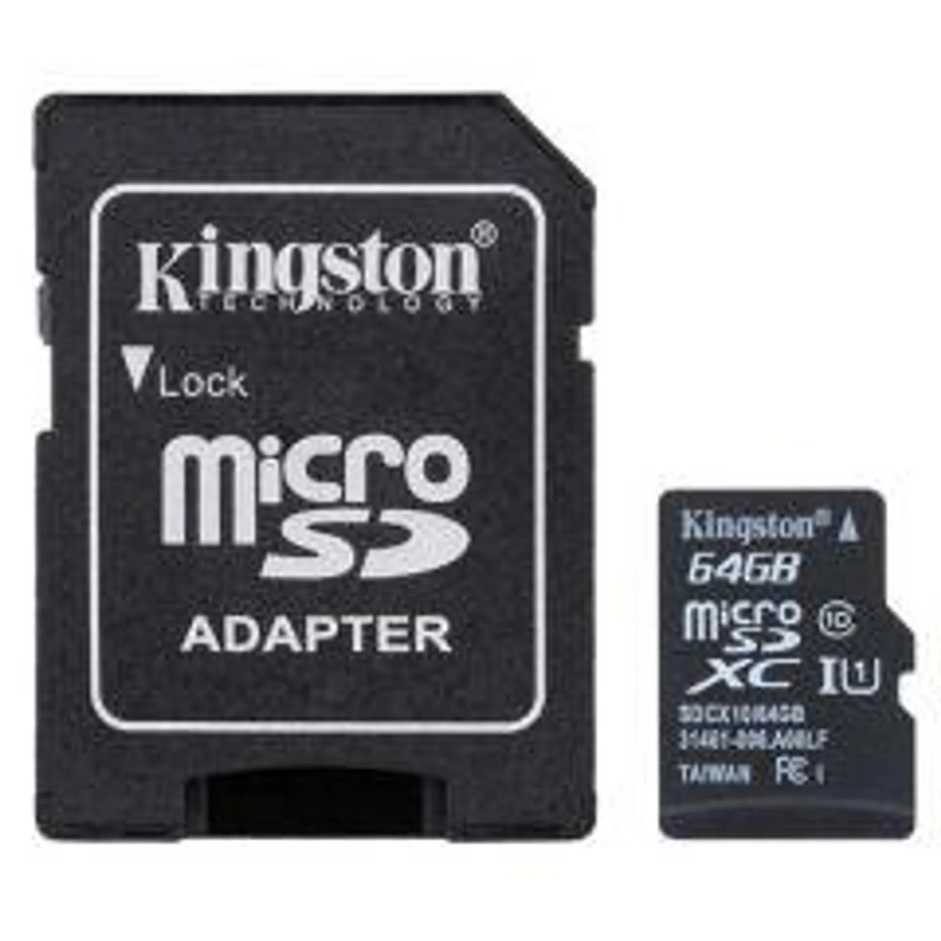 Kingston 64GB Class 10 Micro SDXC Card