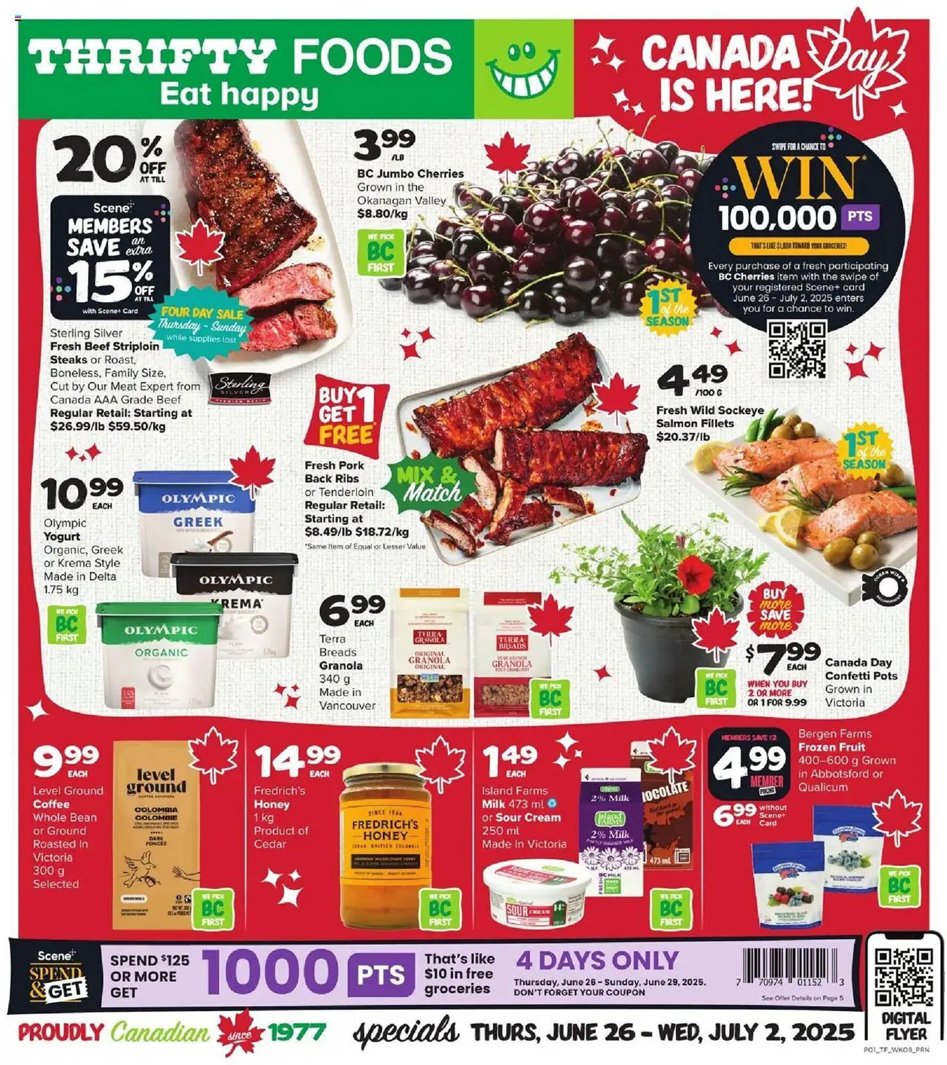 Thrifty Foods flyer from June 26 to July 3 2025 - flyer page 1