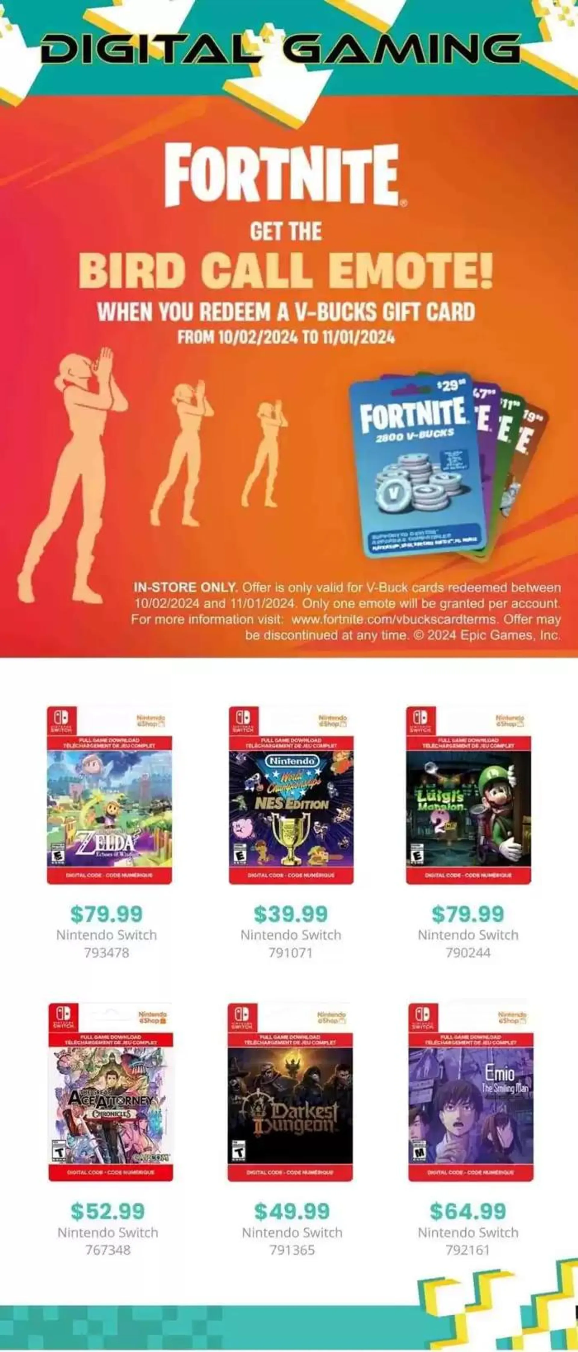 Game Stop Weekly ad from October 7 to November 3 2024 - flyer page 4