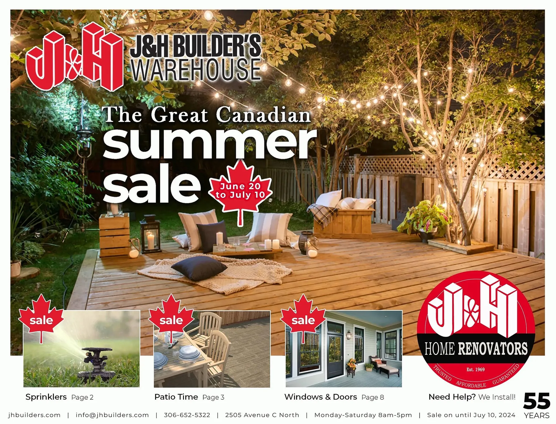 J&H Builders Warehouse flyer - 1