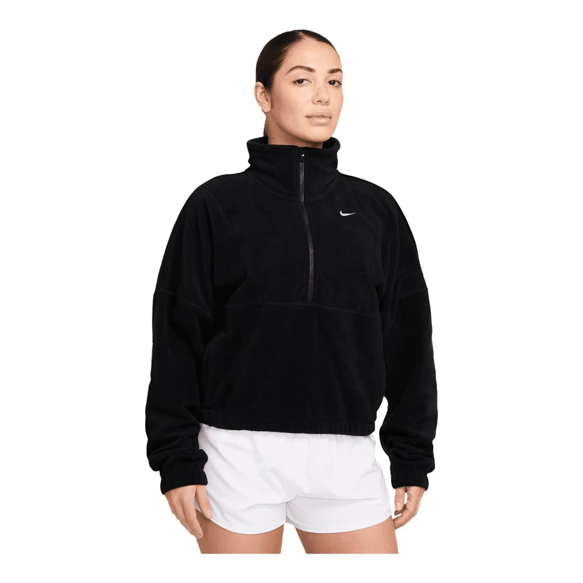 Nike Women's One Therma-FIT 1/2 Zip Polar Long Sleeve Top