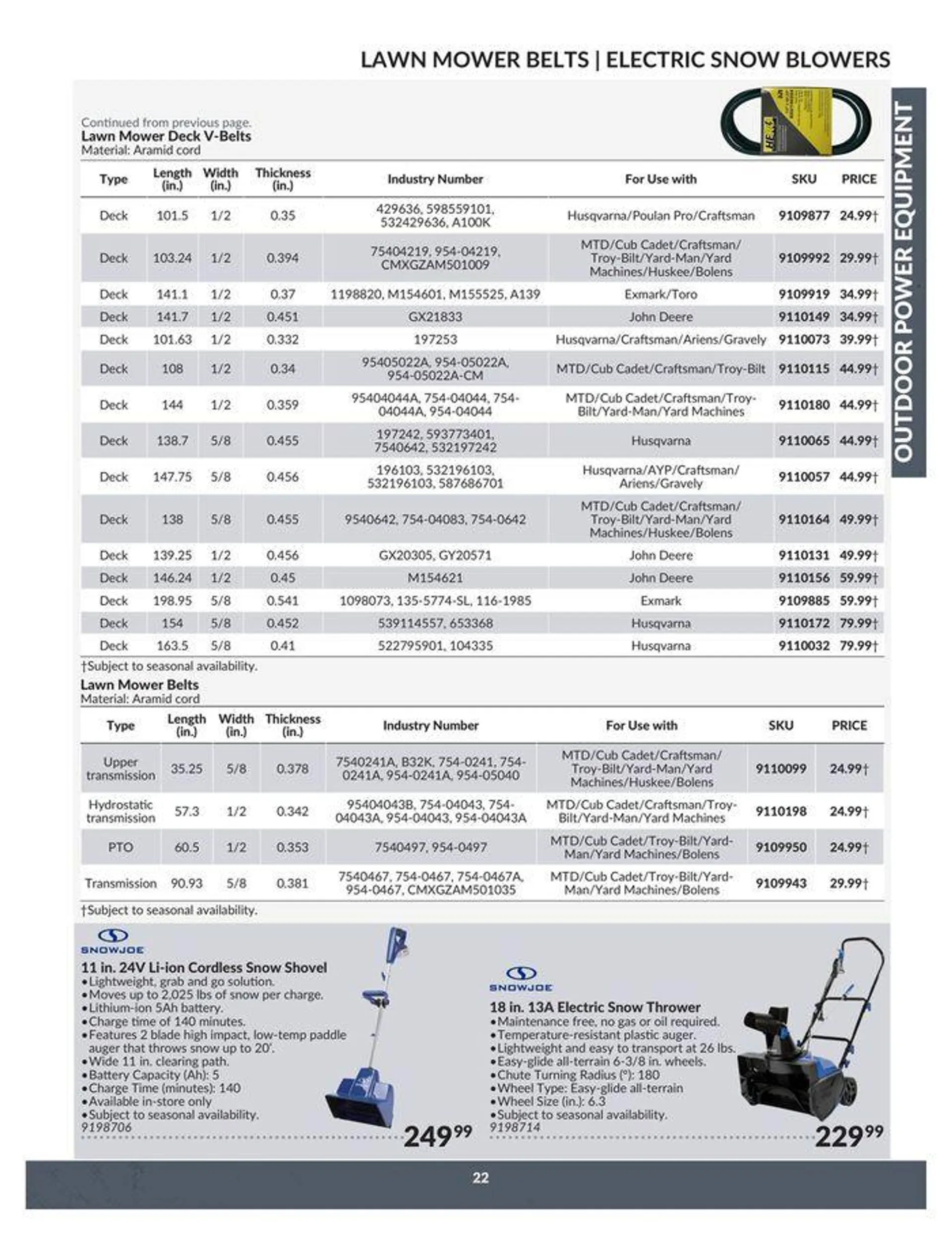 OUTDOOR POWER EQUIPMENT from April 23 to April 22 2025 - flyer page 22