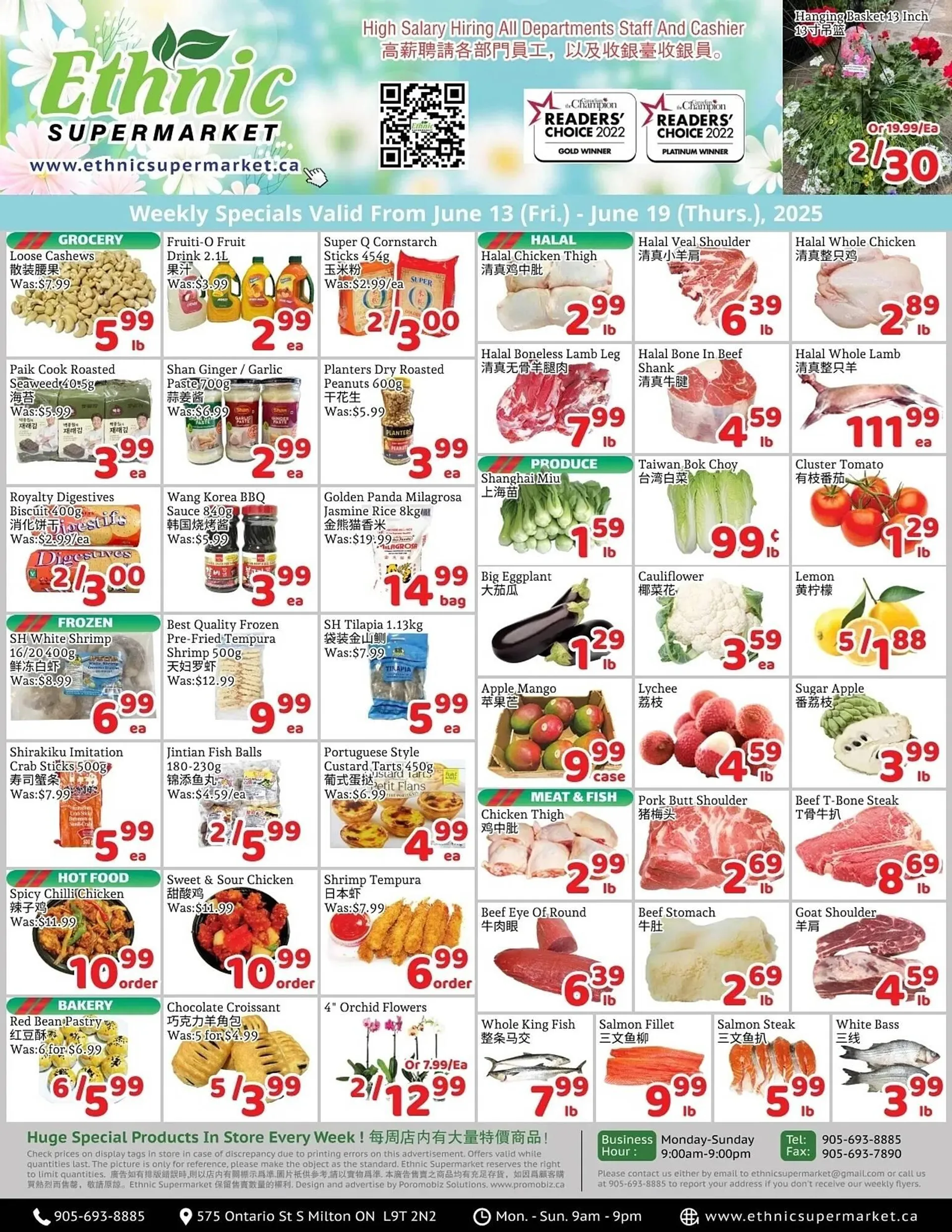 Ethnic Supermarket flyer from June 13 to June 19 2025 - flyer page 1