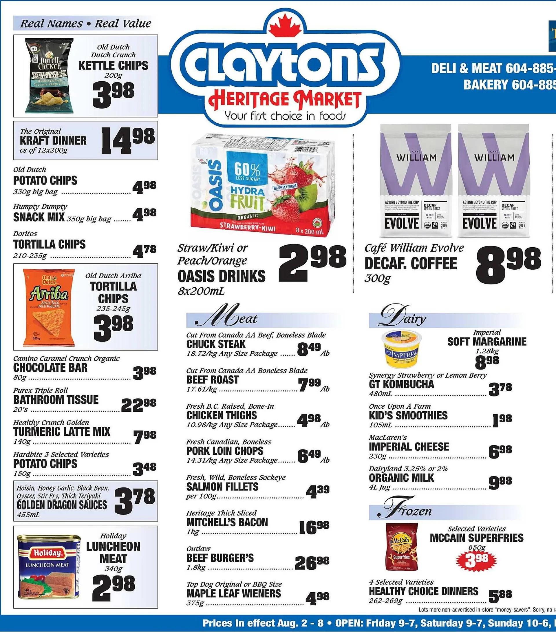 Claytons Heritage Market flyer - 1