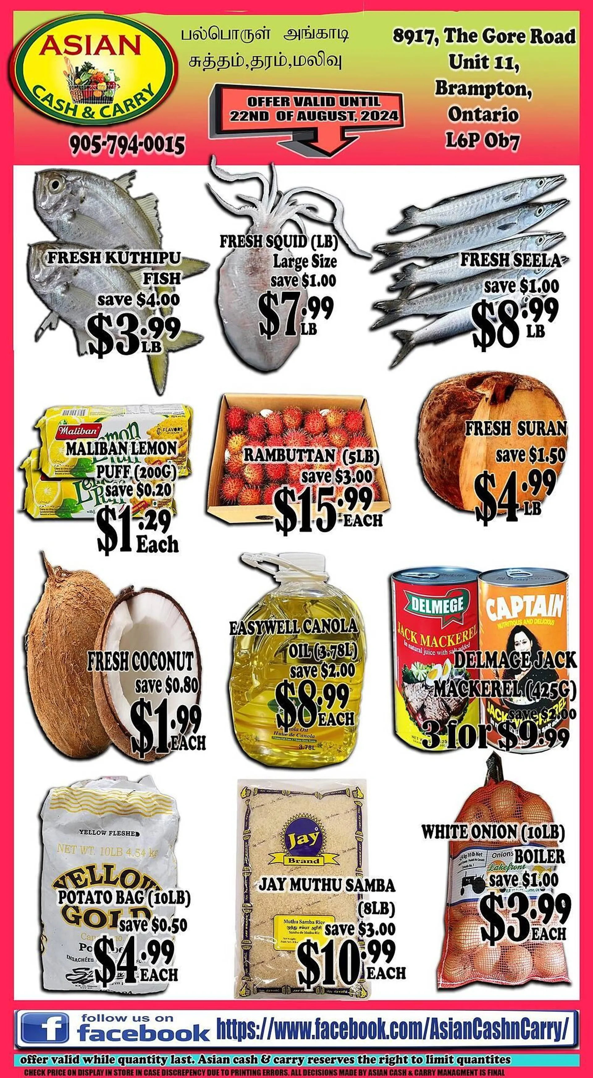 Asian Cash & Carry flyer - 1