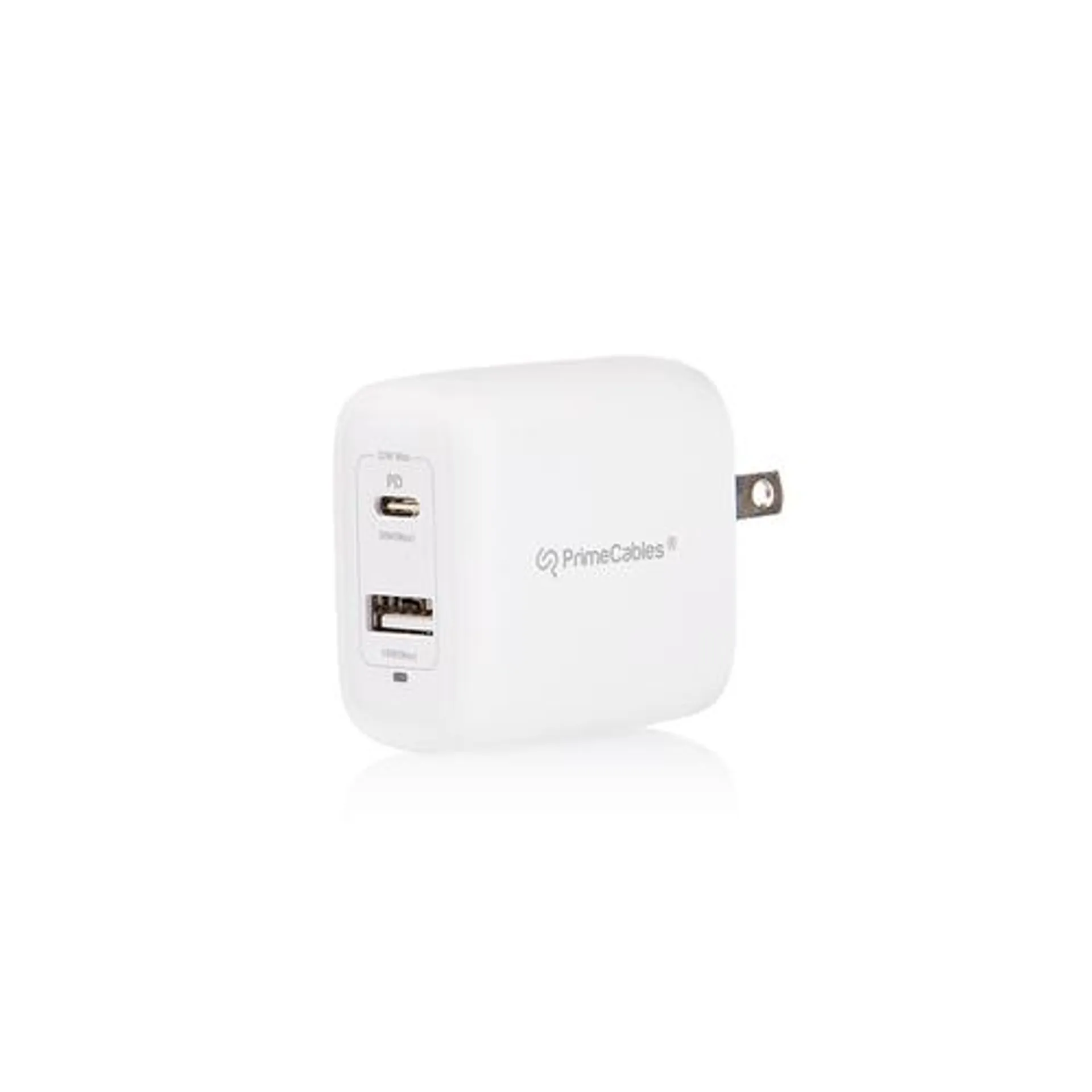 32W GaN 2-Port Type C MacBook Fast PD Charger - PrimeCables®