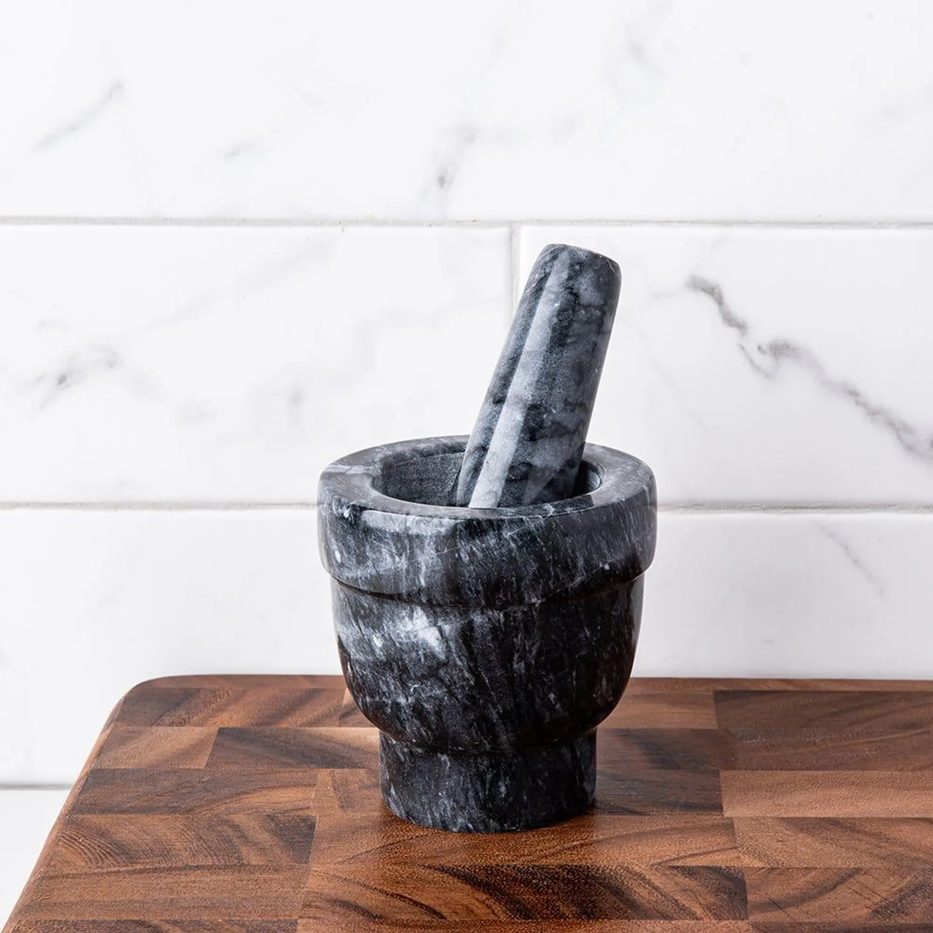 KSP Crush 'Marble' Mortar and Pestle - Small (Dark Grey)