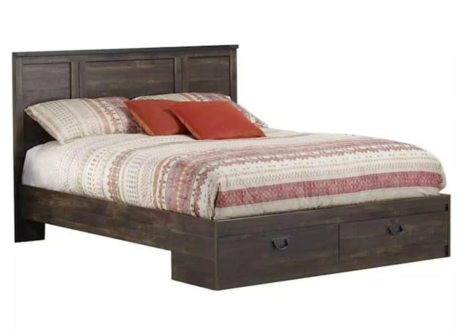 Hunter Queen Storage Bed - French Baker's Pine