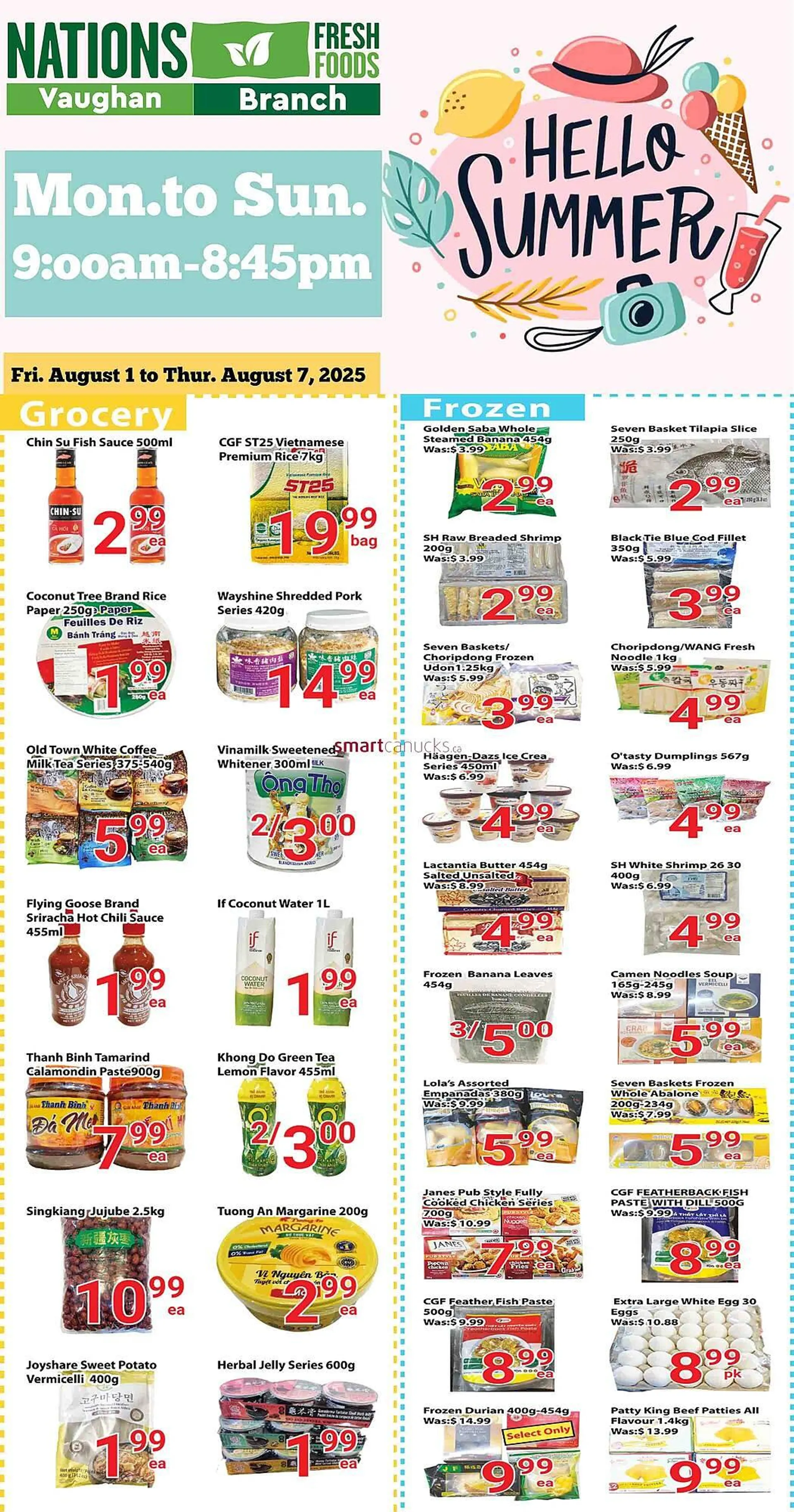 Nations Fresh Foods flyer from August 1 to August 7 2025 - flyer page 1