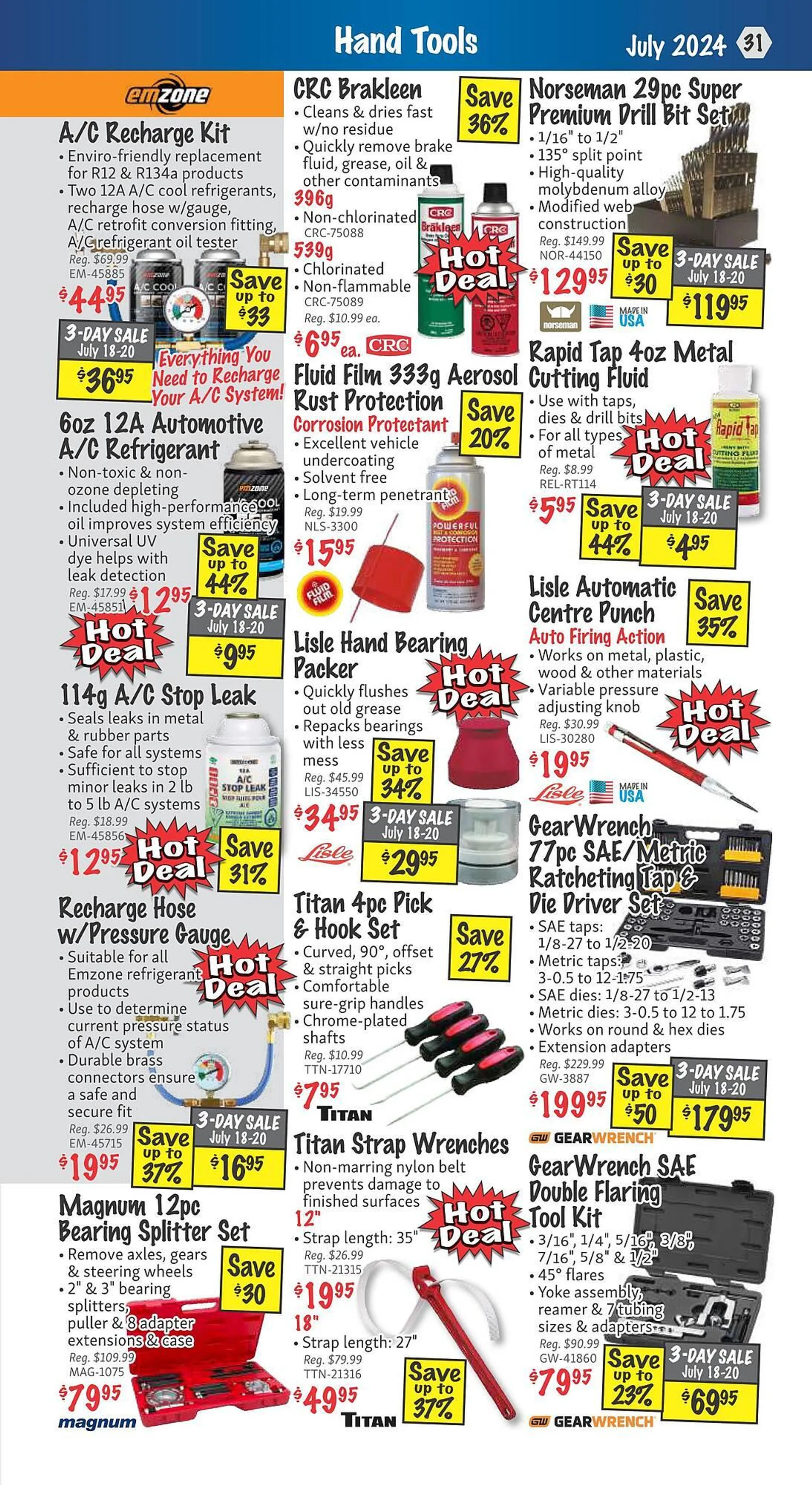 KMS Tools flyer from June 27 to July 31 2024 - flyer page 31