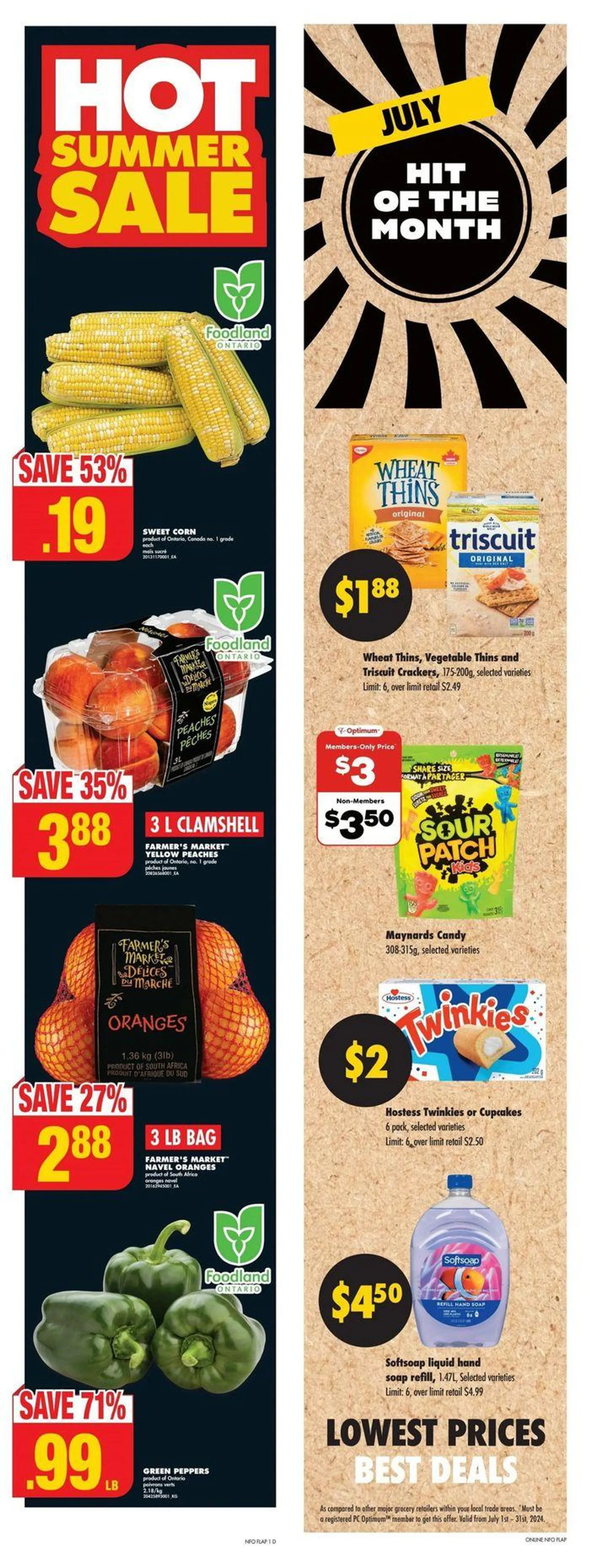 No Frills Weekly ad from July 25 to July 31 2024 - flyer page 1