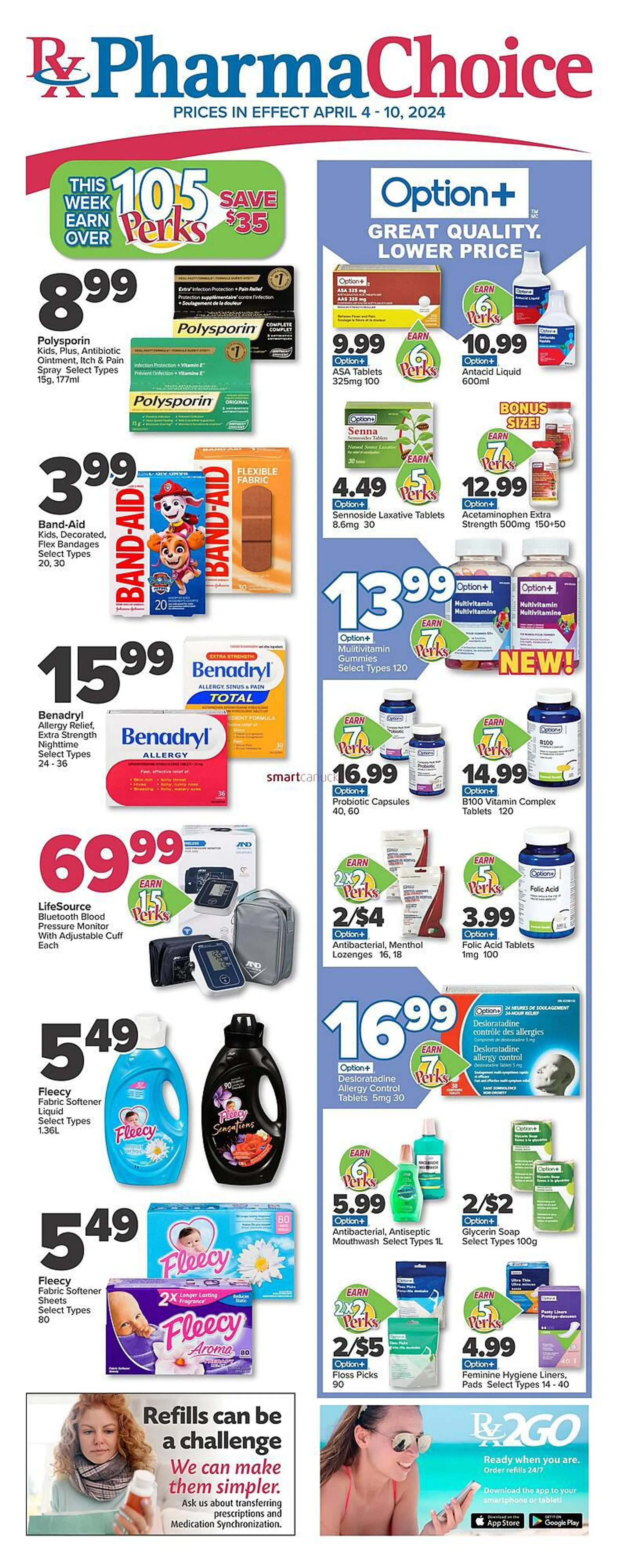 PharmaChoice flyer from April 4 to April 10 2024 - flyer page 1