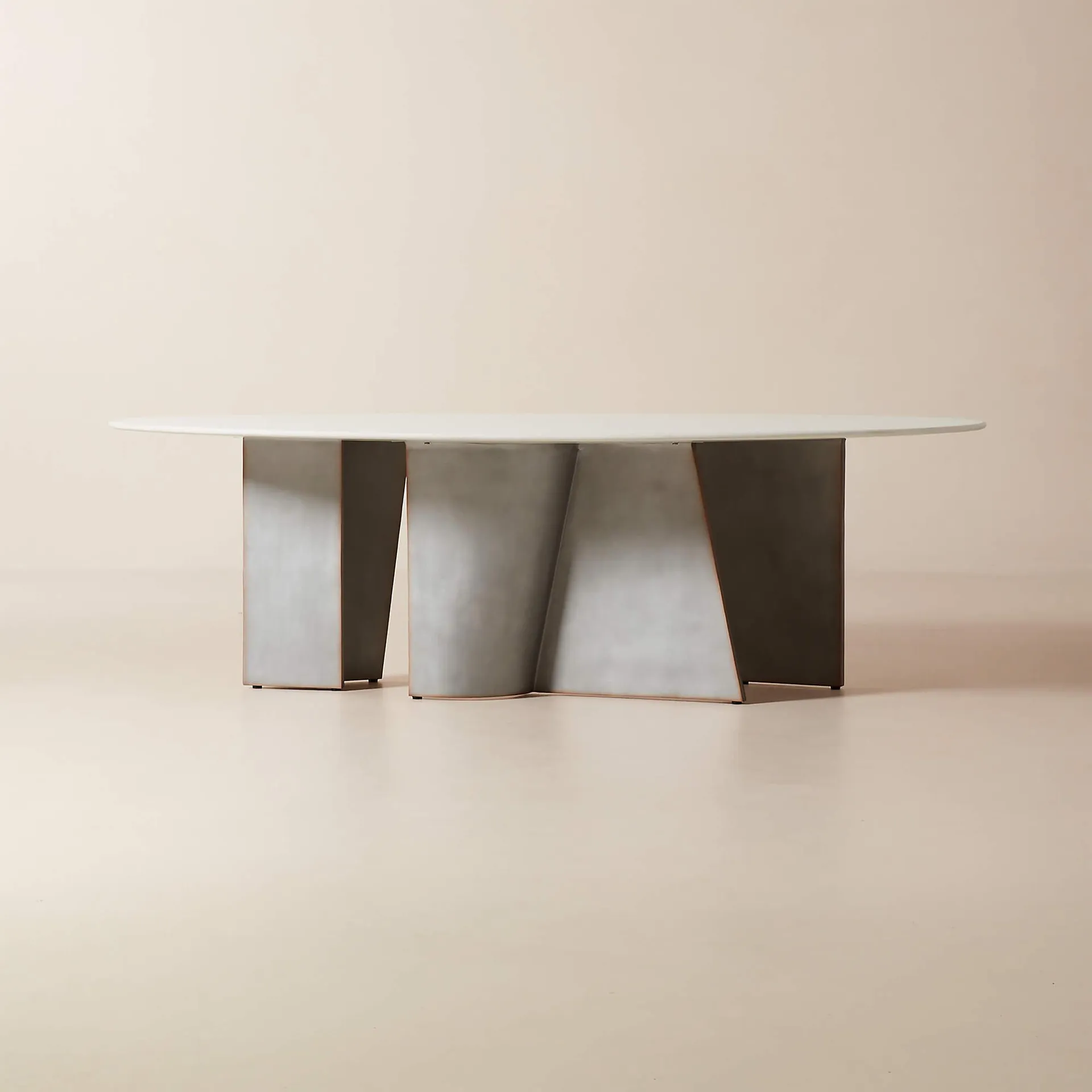 Bretagne 96" Resin and Metal Dining Table by goop