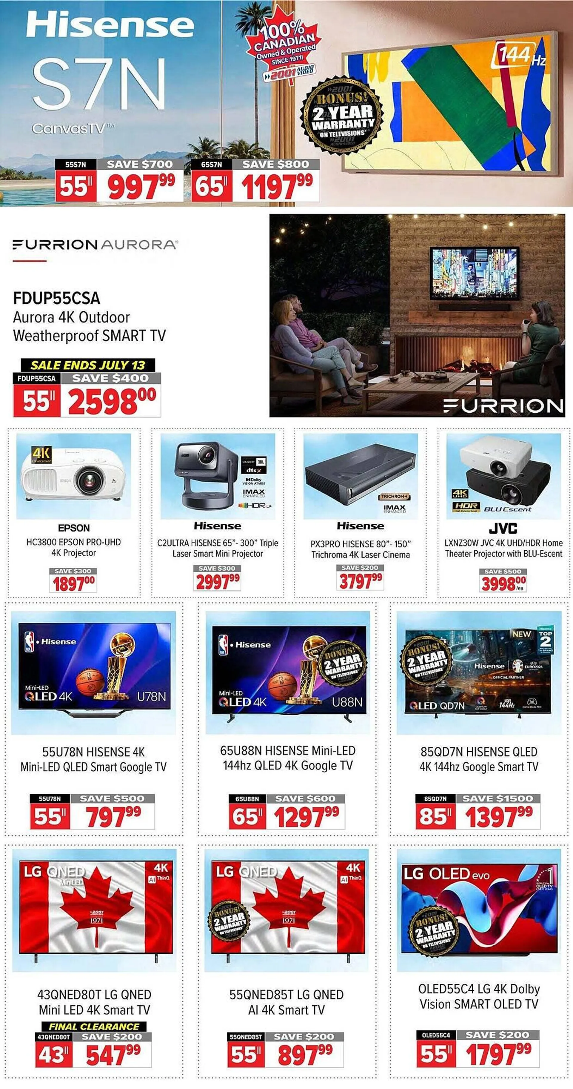 2001 Audio Video flyer from July 11 to July 17 2025 - flyer page 2