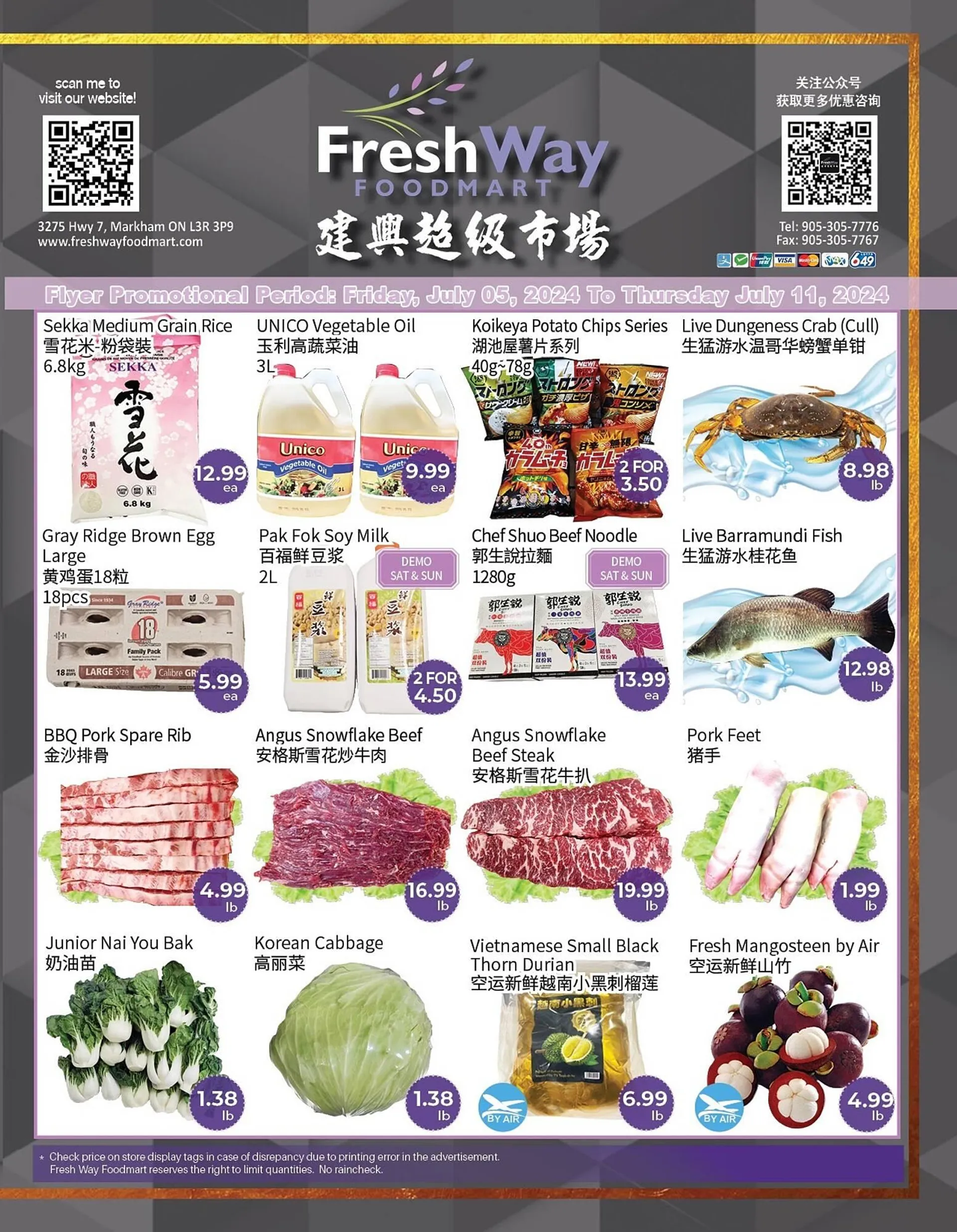 FreshWay Foodmart flyer - 1