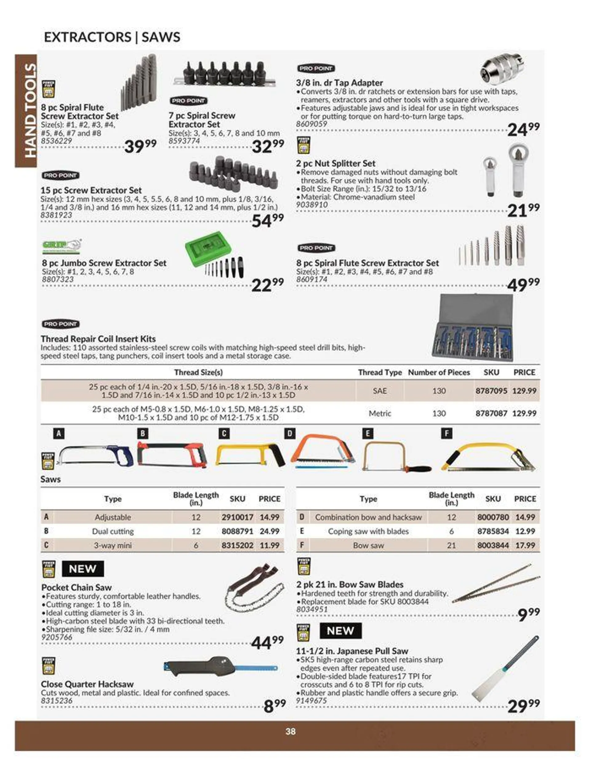 Hand Tools Catalogue from April 23 to April 22 2025 - flyer page 38