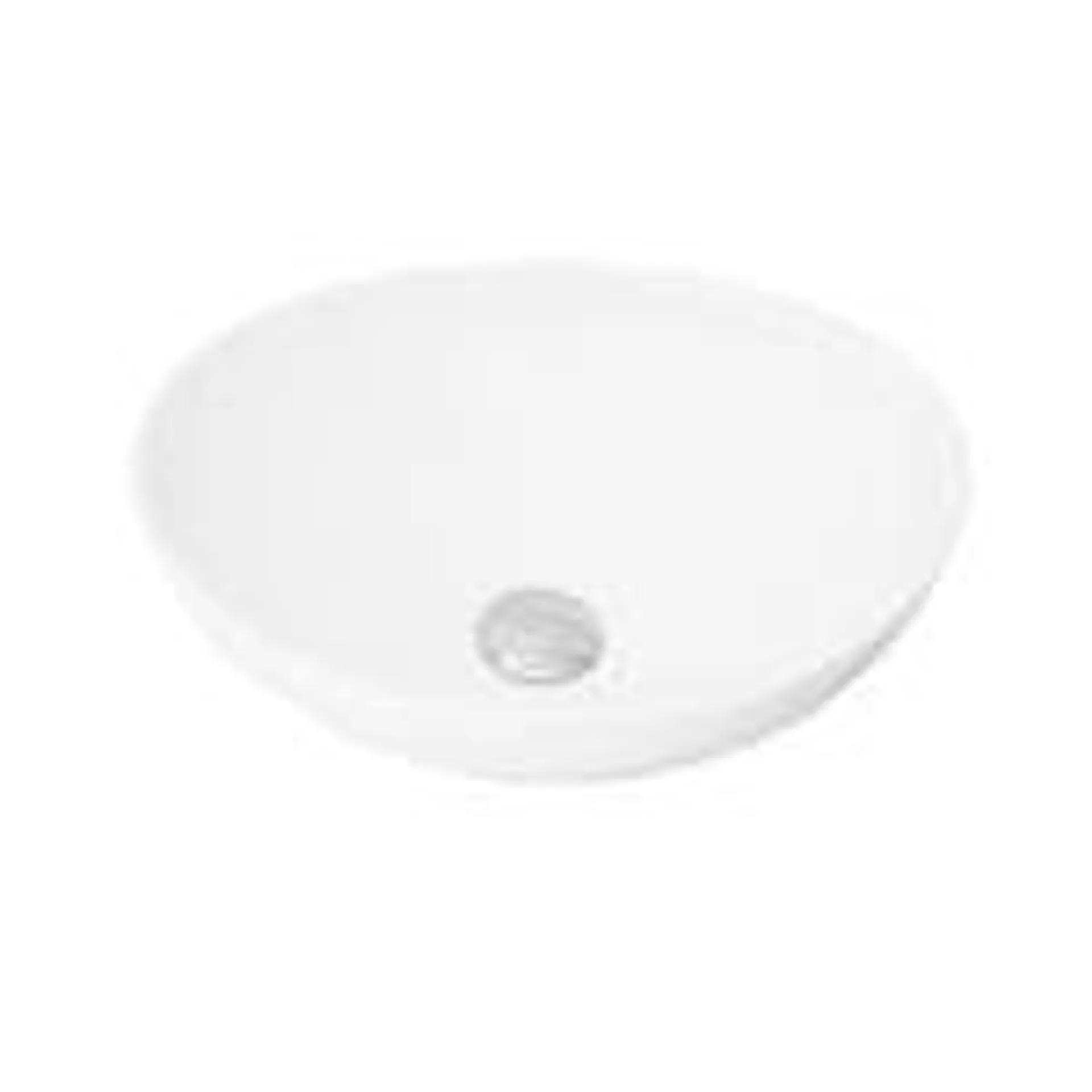 Porcelain Oval 15 3/4-inches TopMounted Vessel Bathroom Sink