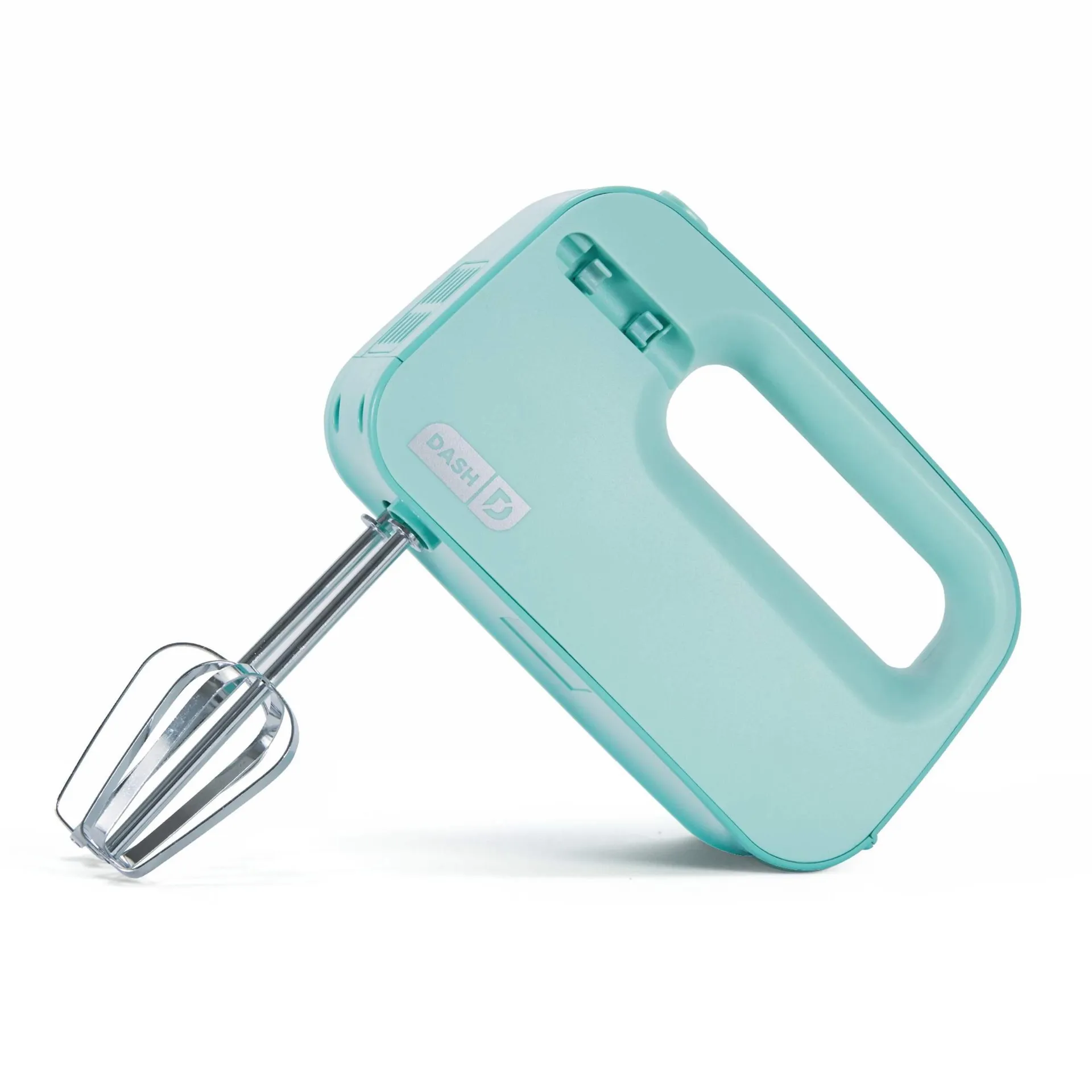 Dash Lightweight 3-Speed SmartStore Hand Mixer with Attachments, Aqua