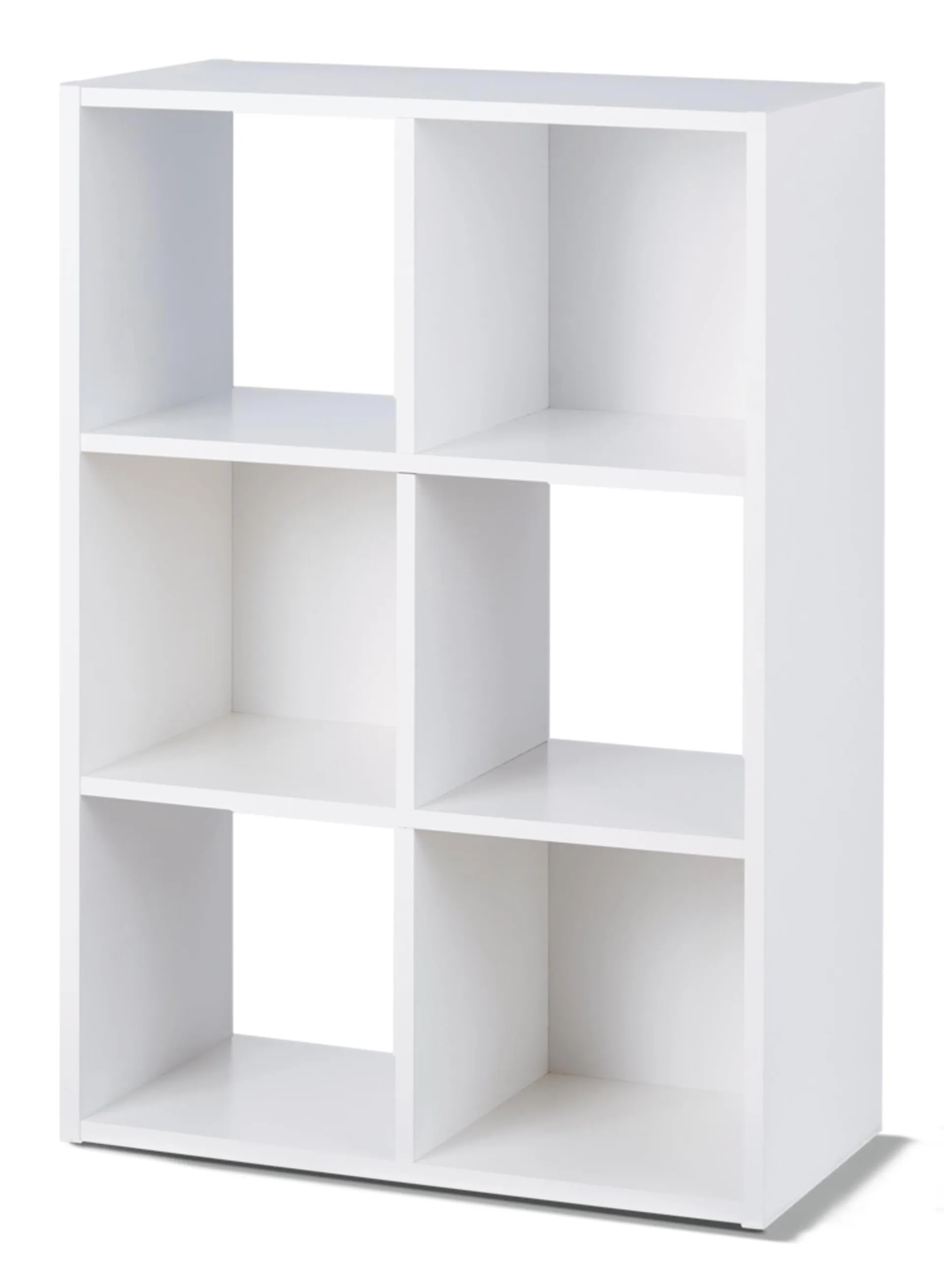 For Living 6-Cube Storage Organizer, Bookcase/Bookshelf, White