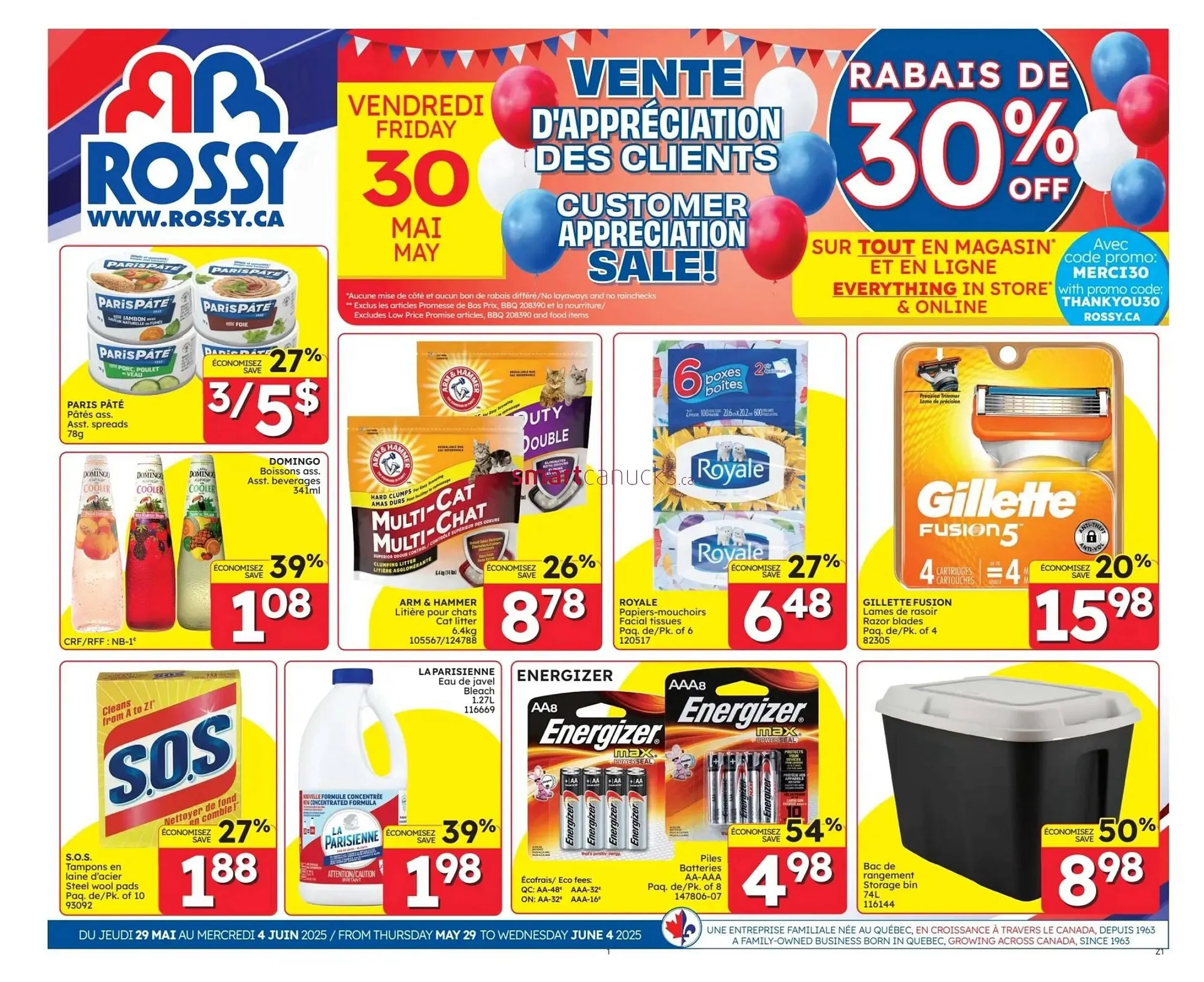 Rossy flyer from May 29 to June 4 2025 - flyer page 1