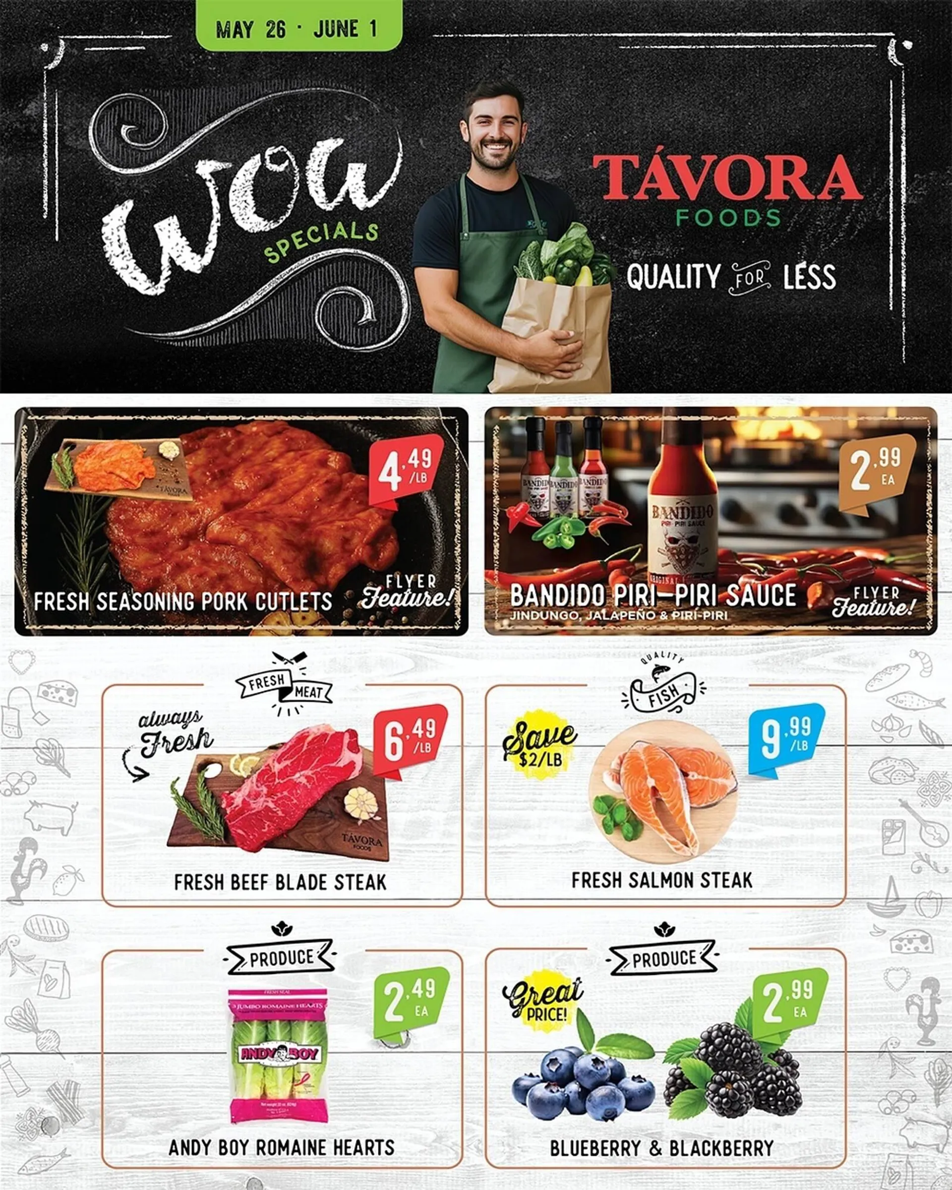 Tavora Foods flyer from May 26 to June 1 2025 - flyer page 1