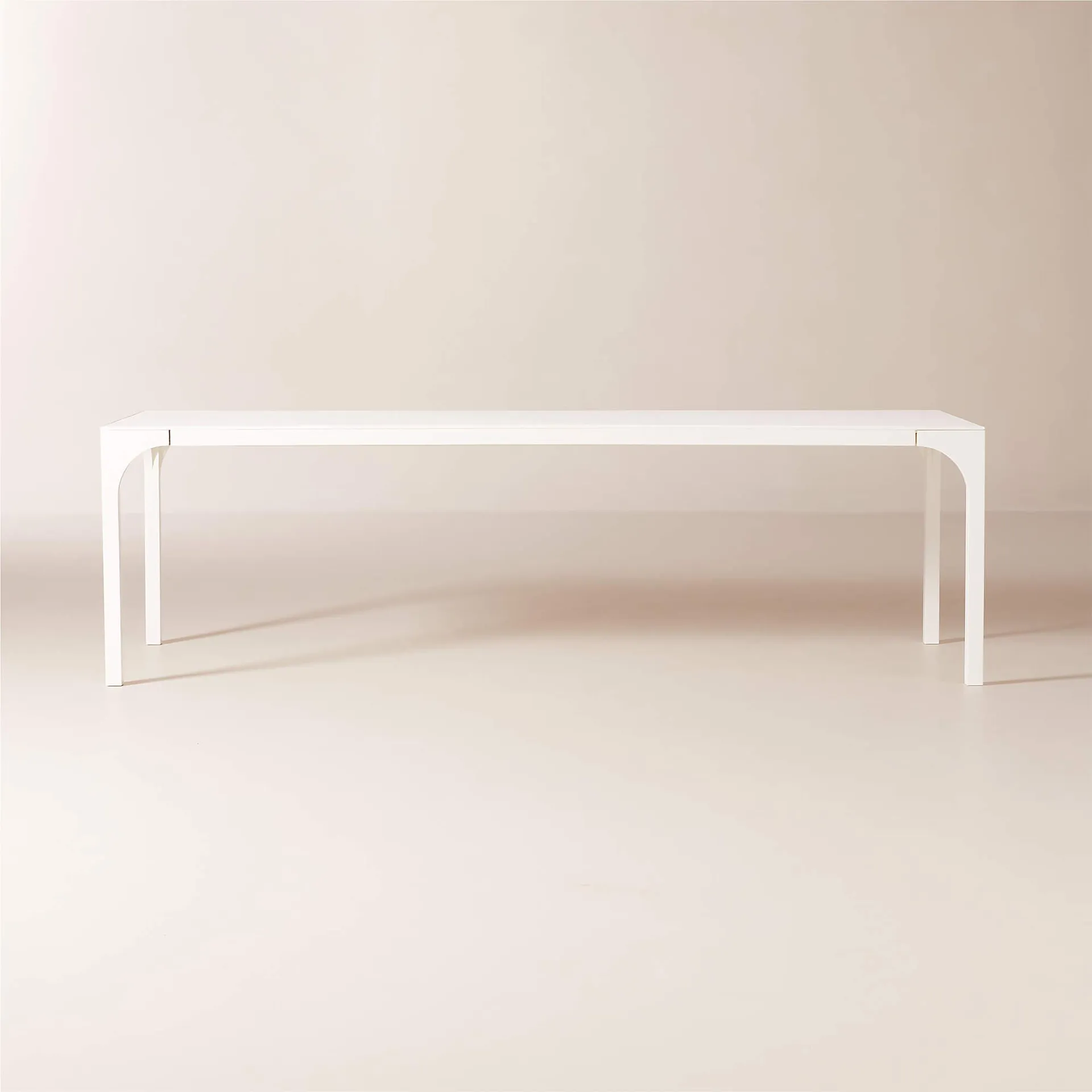 Aqua Virgo 100" Rectangular White Dining Table